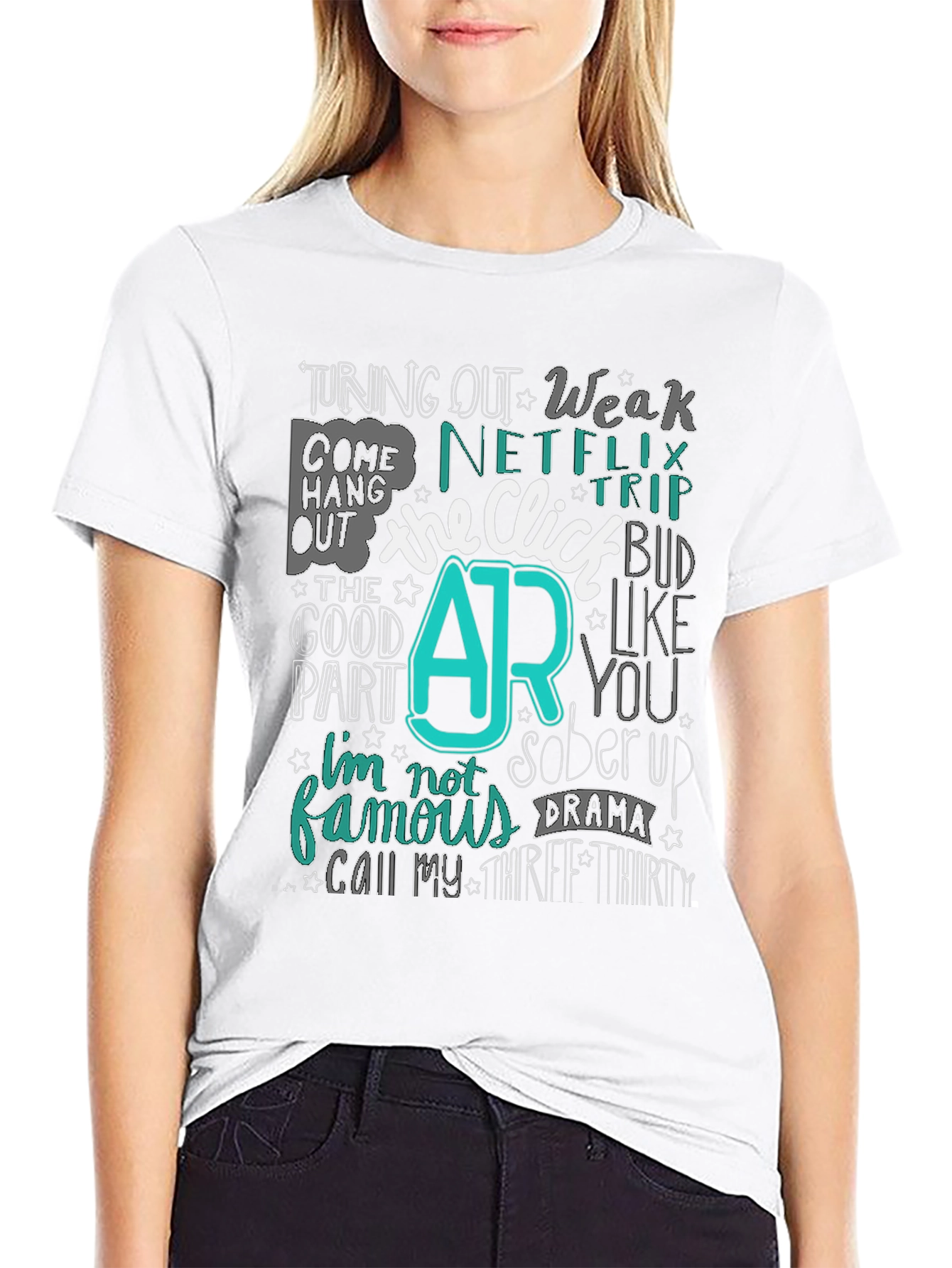 The Click AR Black Graphic Tee
