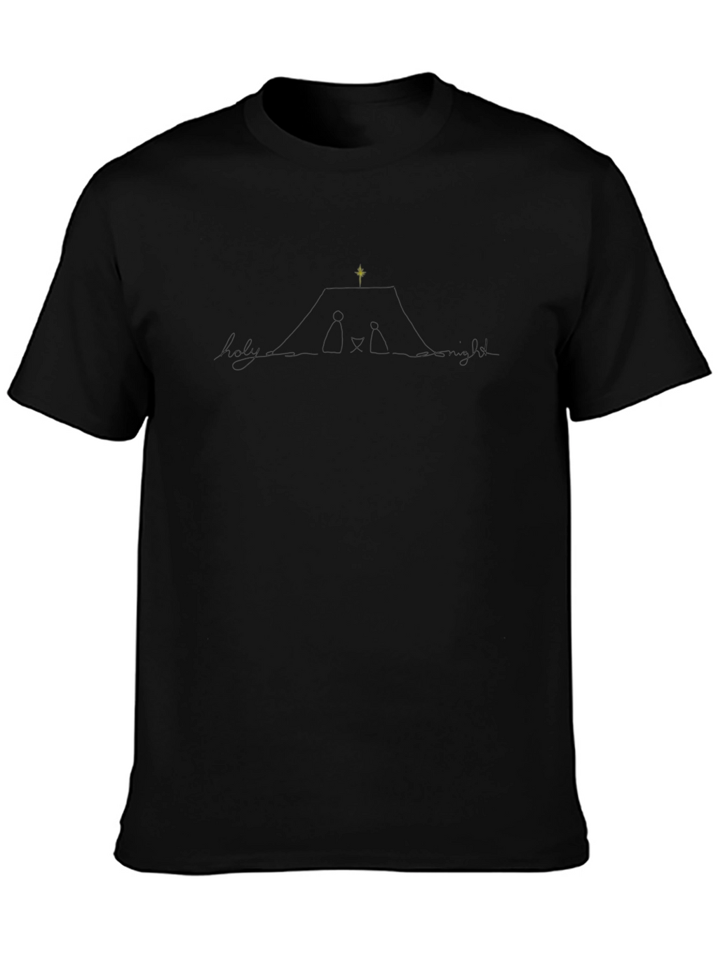 Holy Night Nativity Scene Graphic T-Shirt