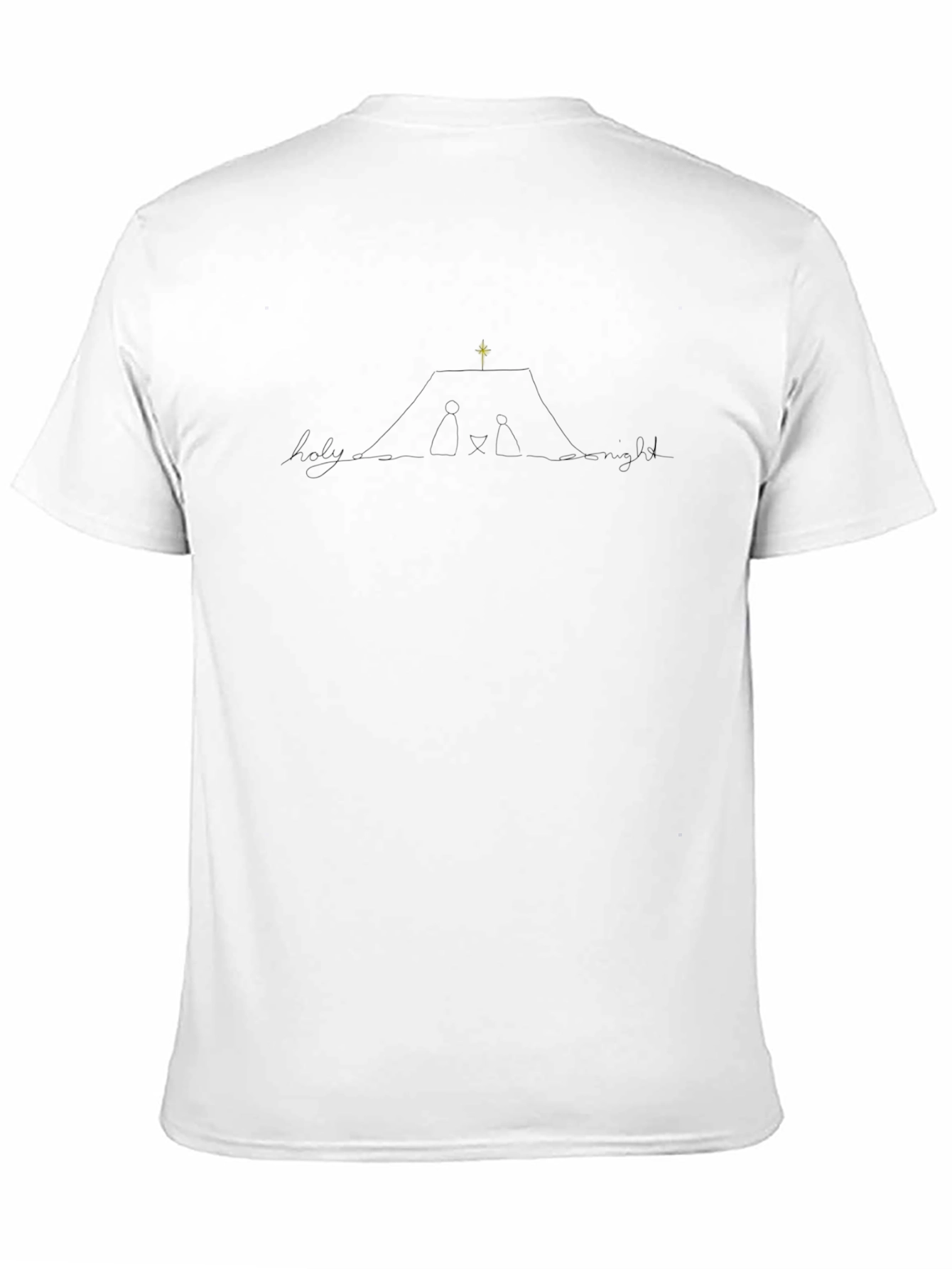 Holy Night Nativity Scene Graphic T-Shirt