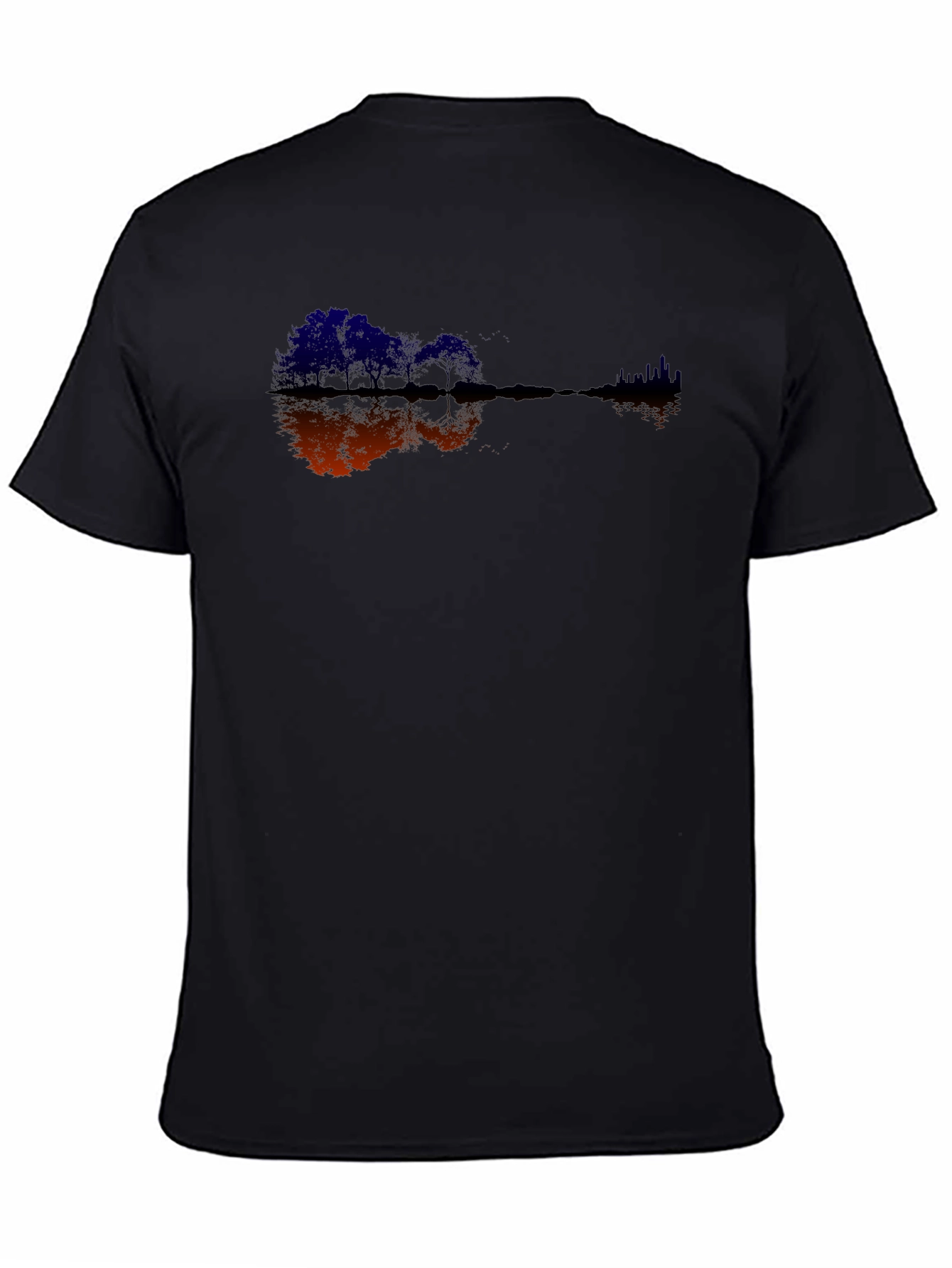 Guitar Trees Black Graphic Tee
