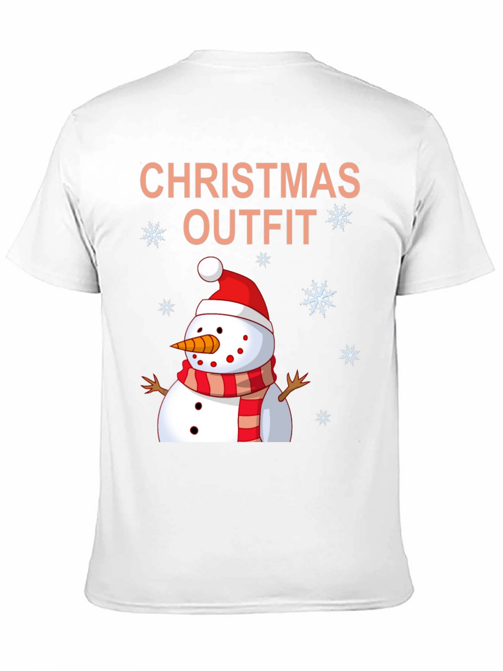 Festive Christmas Outfit Snowman Graphic T-Shirt
