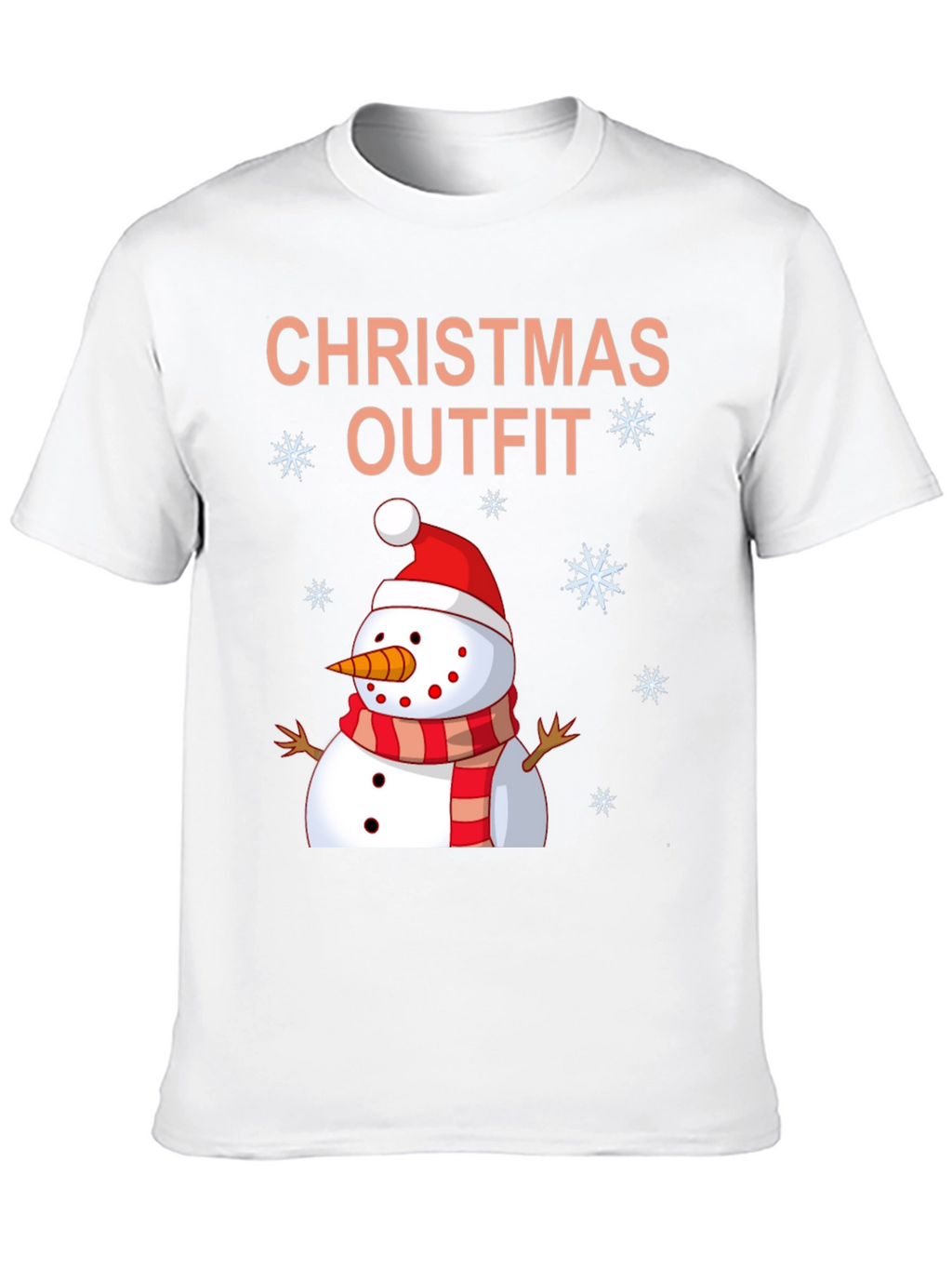 Festive Christmas Outfit Snowman Graphic T-Shirt