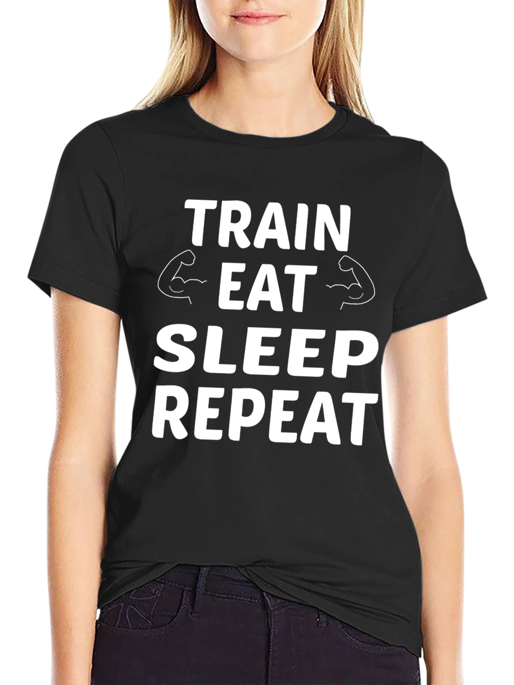 Train Eat Sleep Repeat Gym T-Shirt