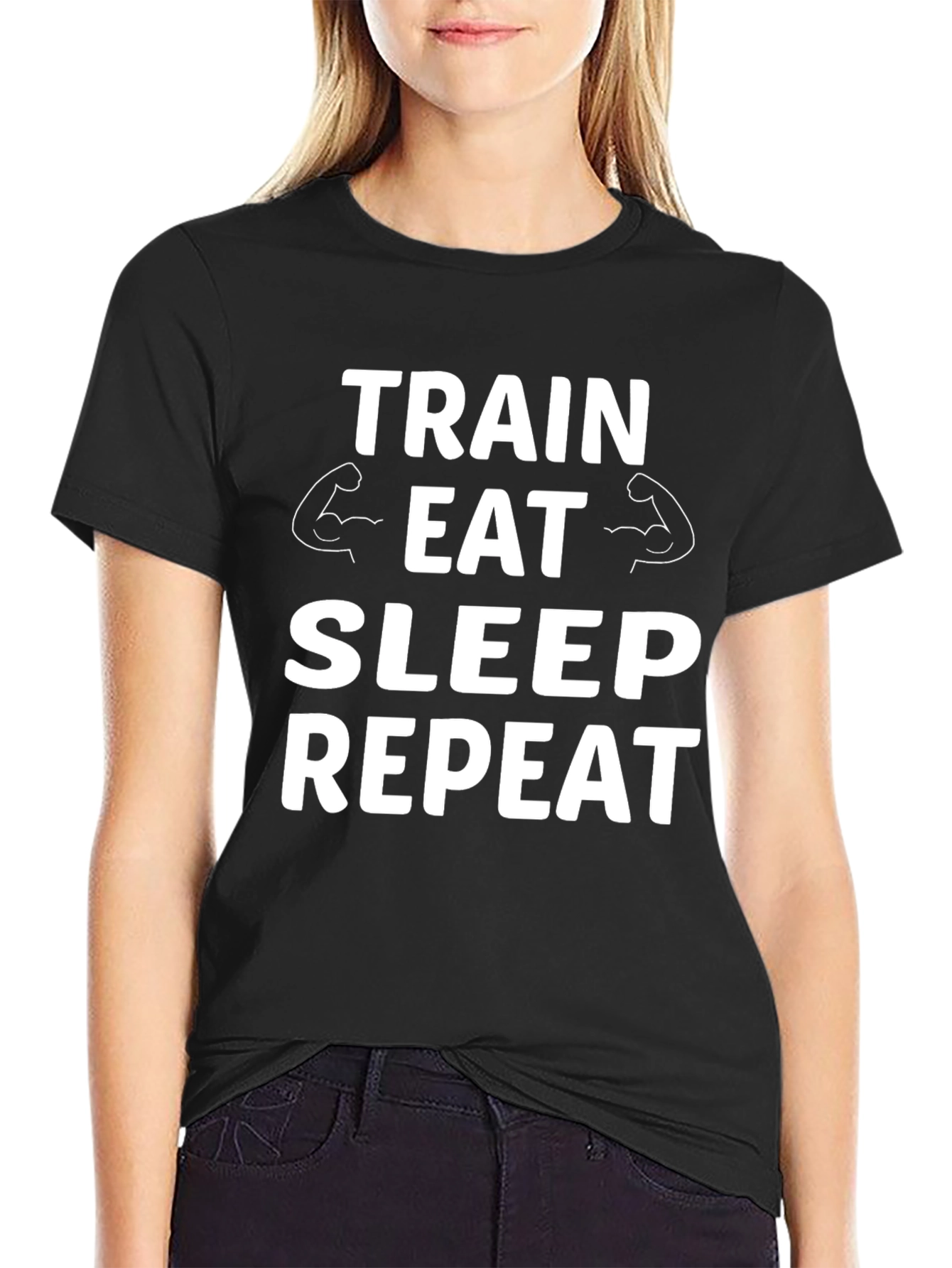 Train Eat Sleep Repeat Gym T-Shirt