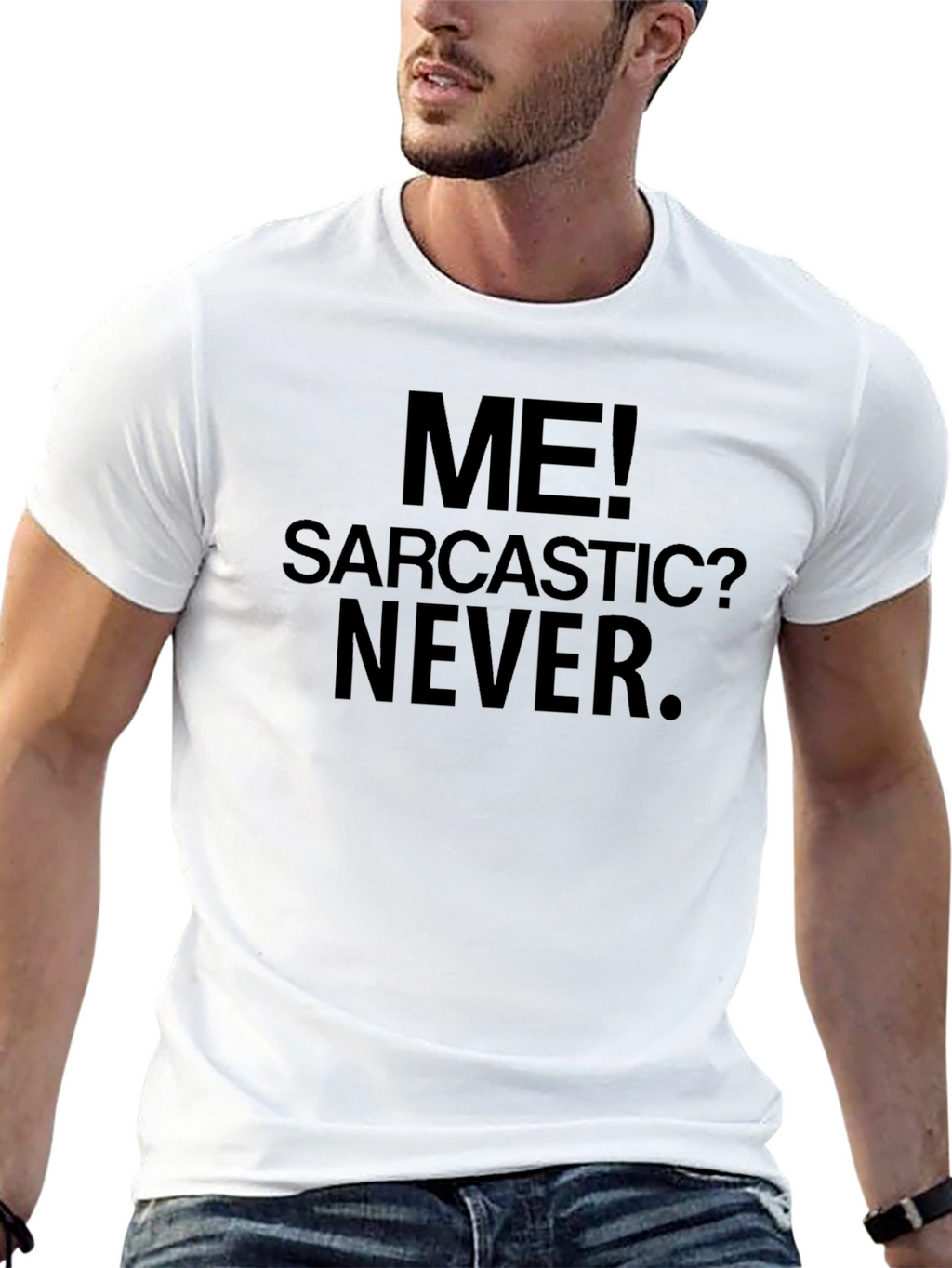 Sarcastic Never Black T-Shirt