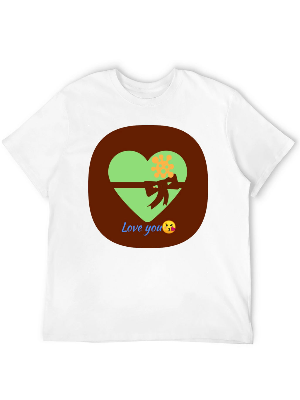 Love You T-Shirt with Heart Design