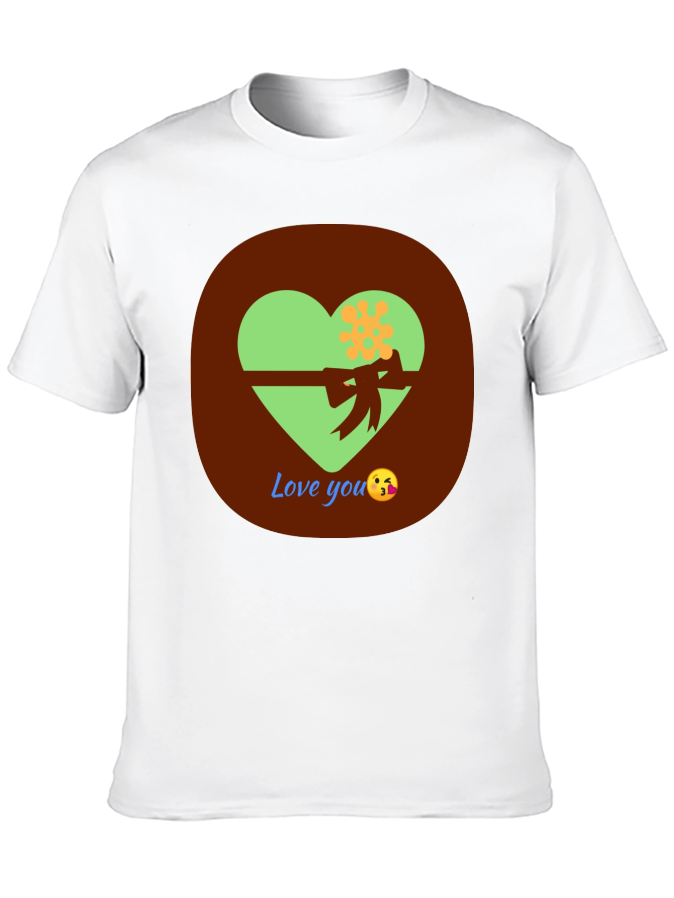 Love You T-Shirt with Heart Design