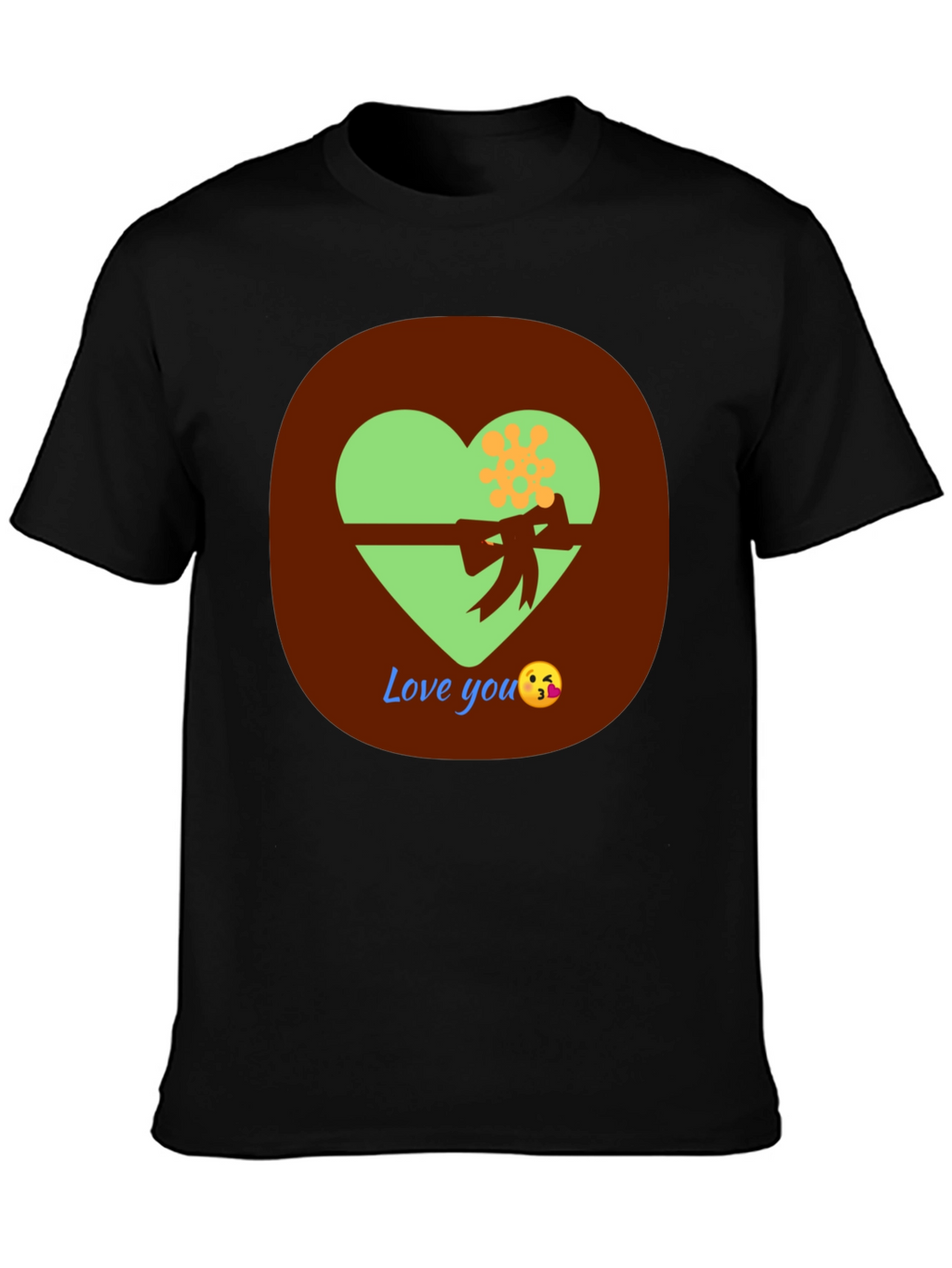 Love You T-Shirt with Heart Design