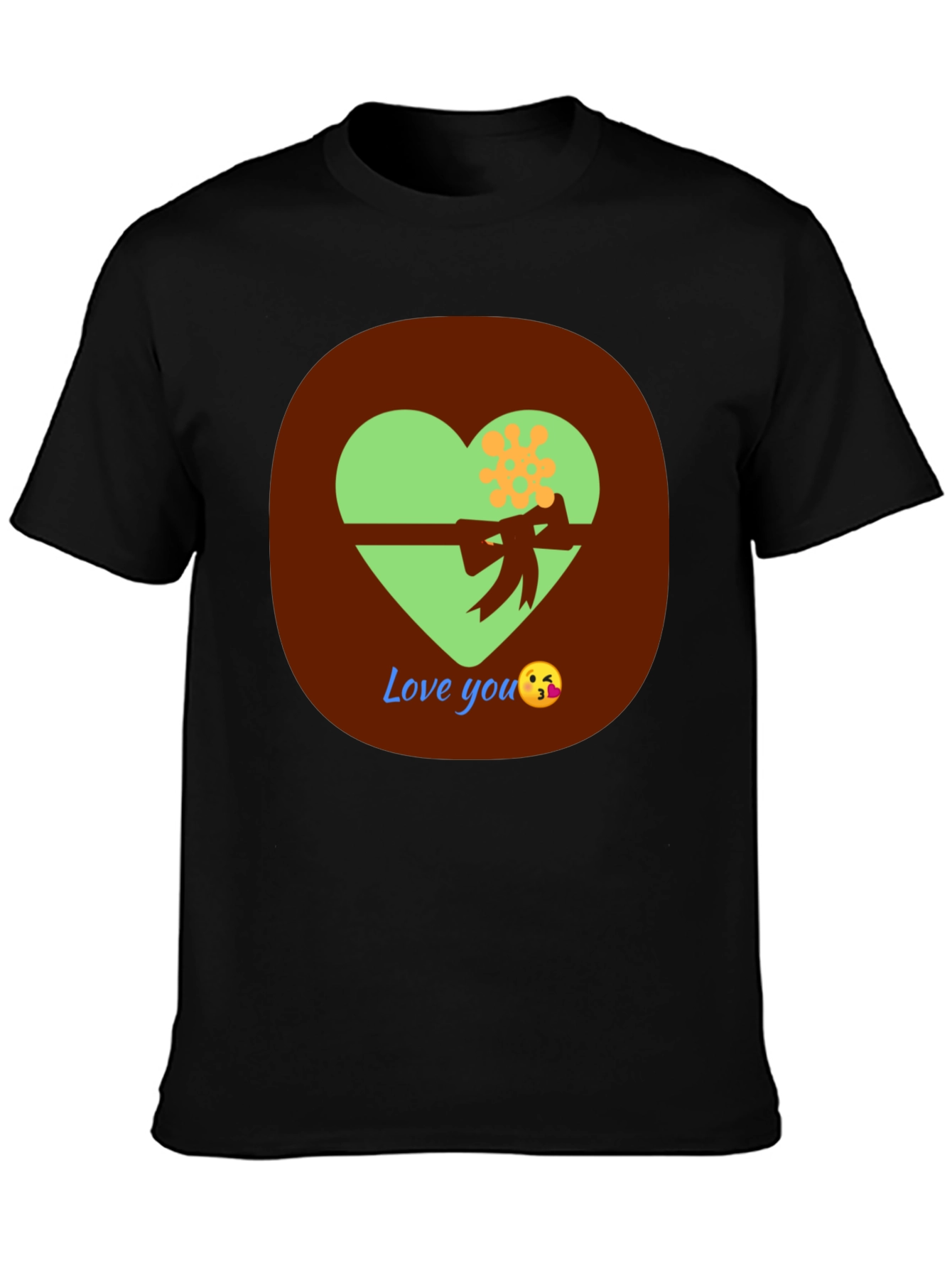 Love You T-Shirt with Heart Design