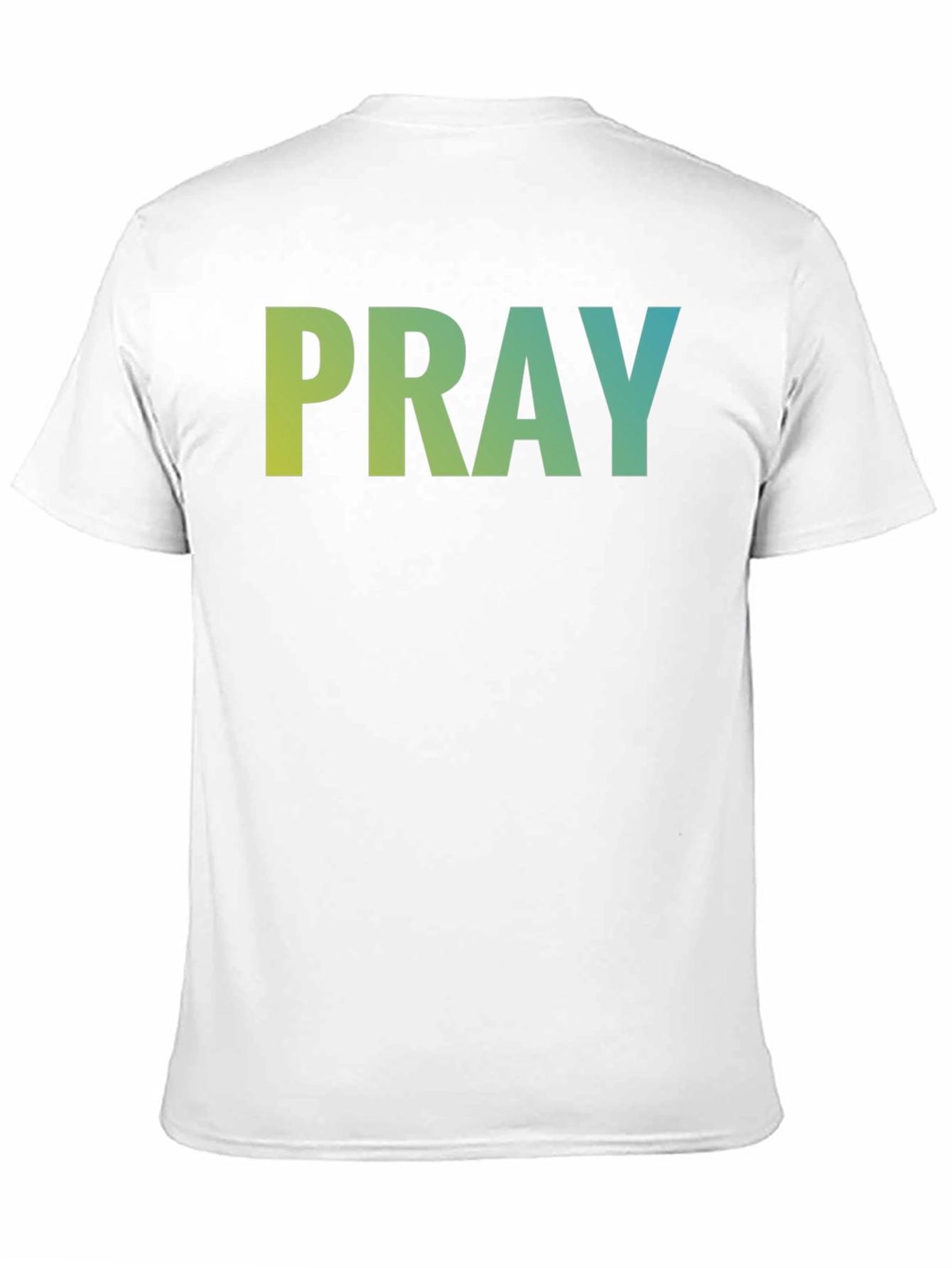 Pray Graphic Tee - Black Cotton Blend T-Shirt