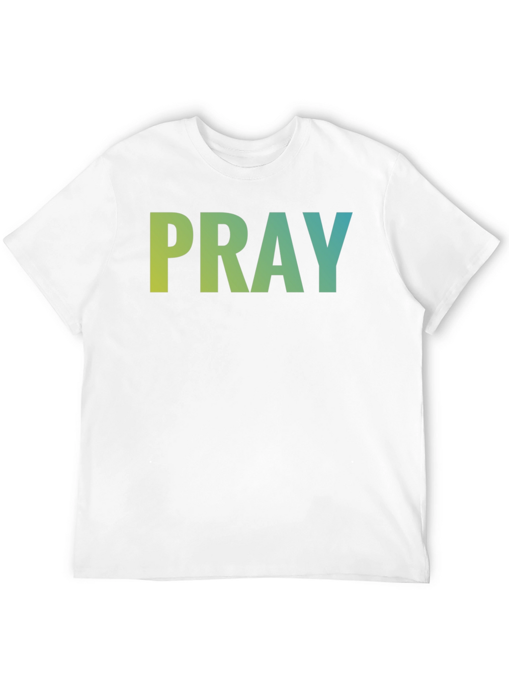 Pray Graphic Tee - Black Cotton Blend T-Shirt