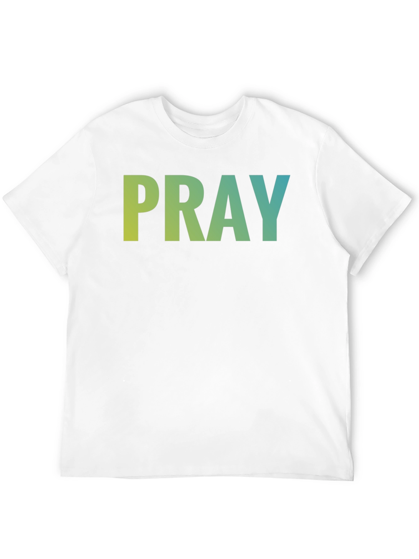 Pray Graphic Tee - Black Cotton Blend T-Shirt