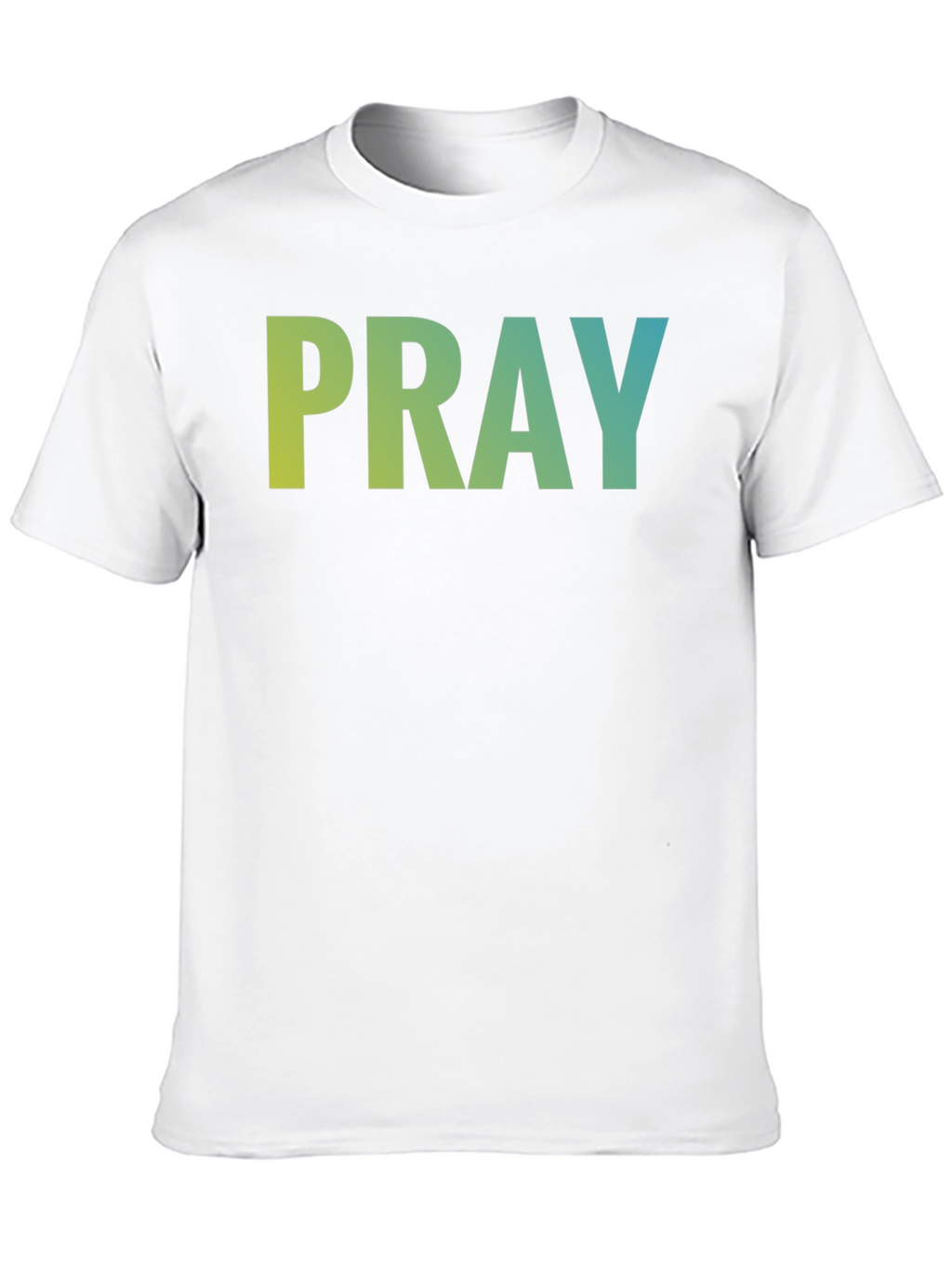 Pray Graphic Tee - Black Cotton Blend T-Shirt