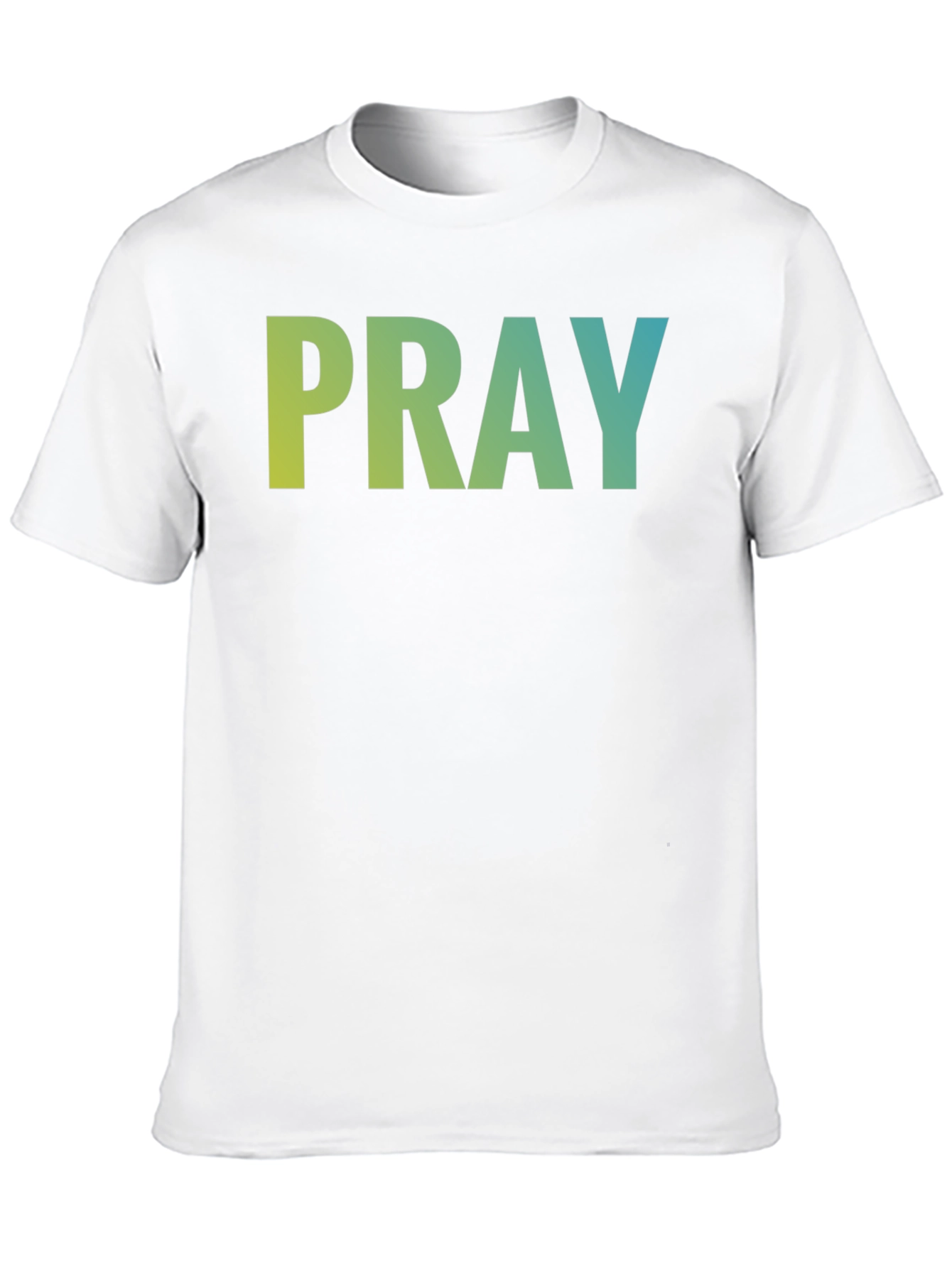 Pray Graphic Tee - Black Cotton Blend T-Shirt