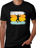 Badminton Player Graphic T-Shirt
