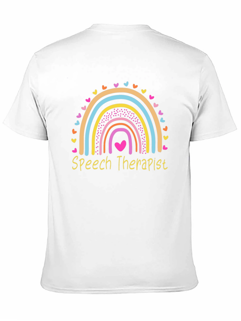 Speech Therapist Rainbow Heart T-Shirt