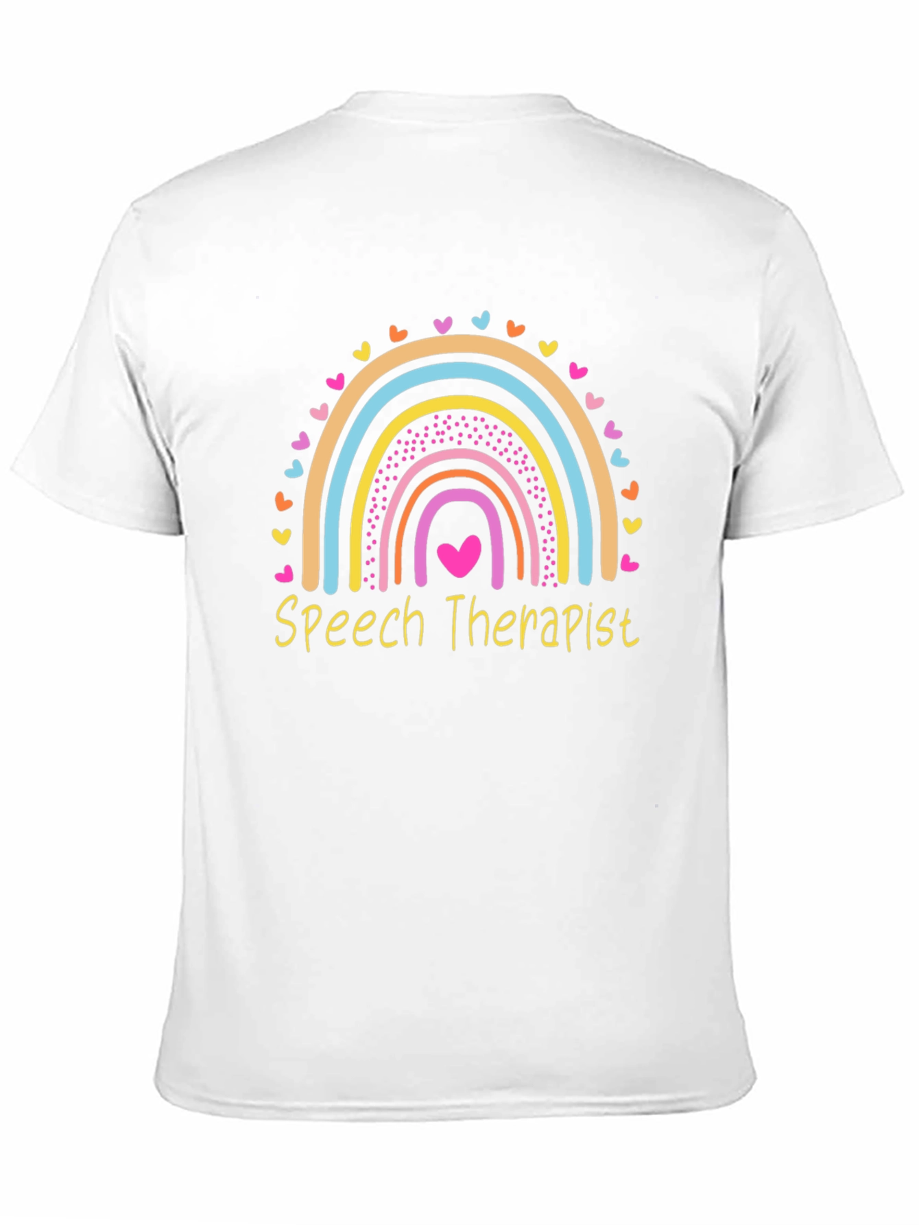 Speech Therapist Rainbow Heart T-Shirt