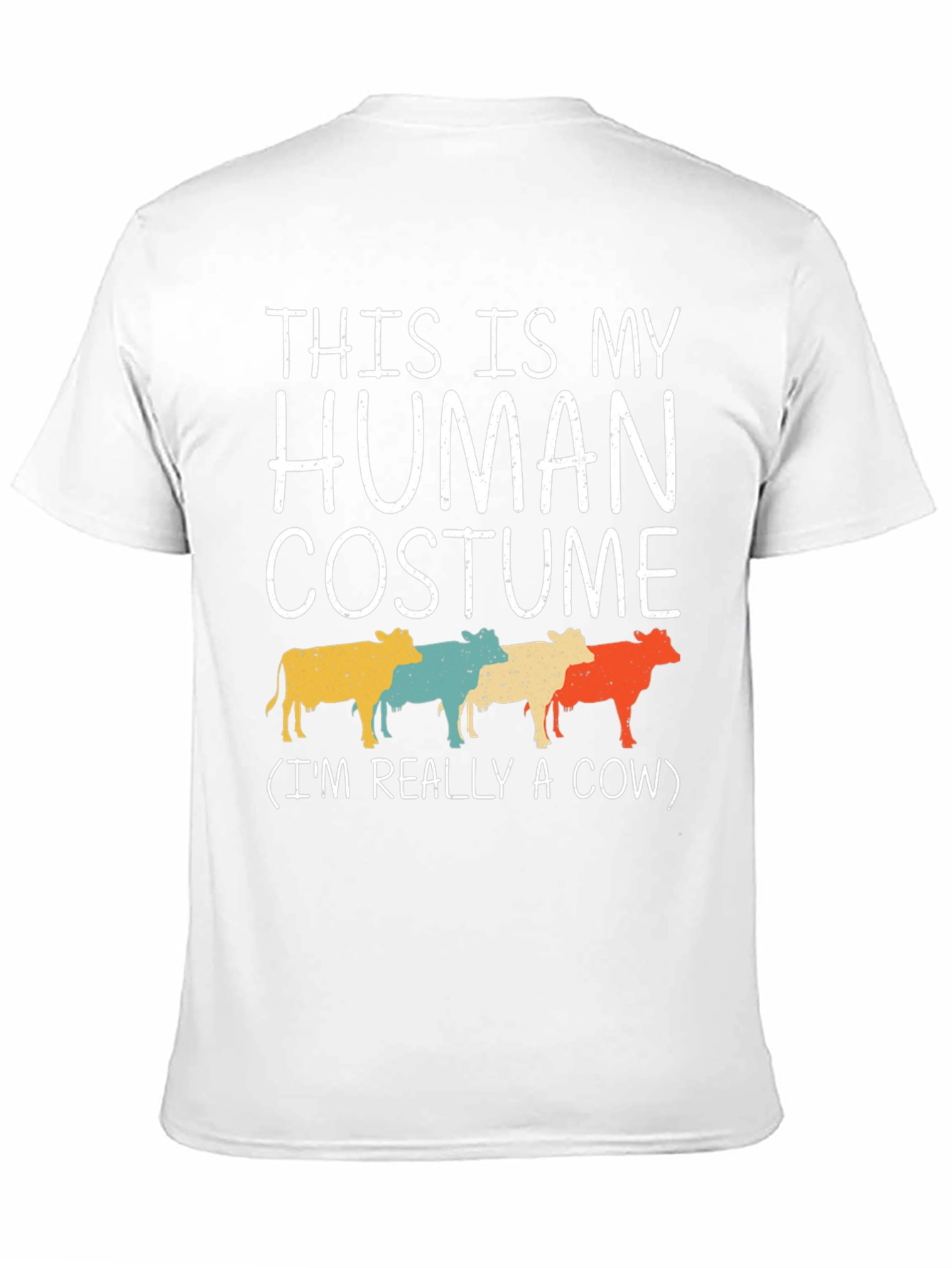 This Is My Human Costume Cow Graphic T-Shirt