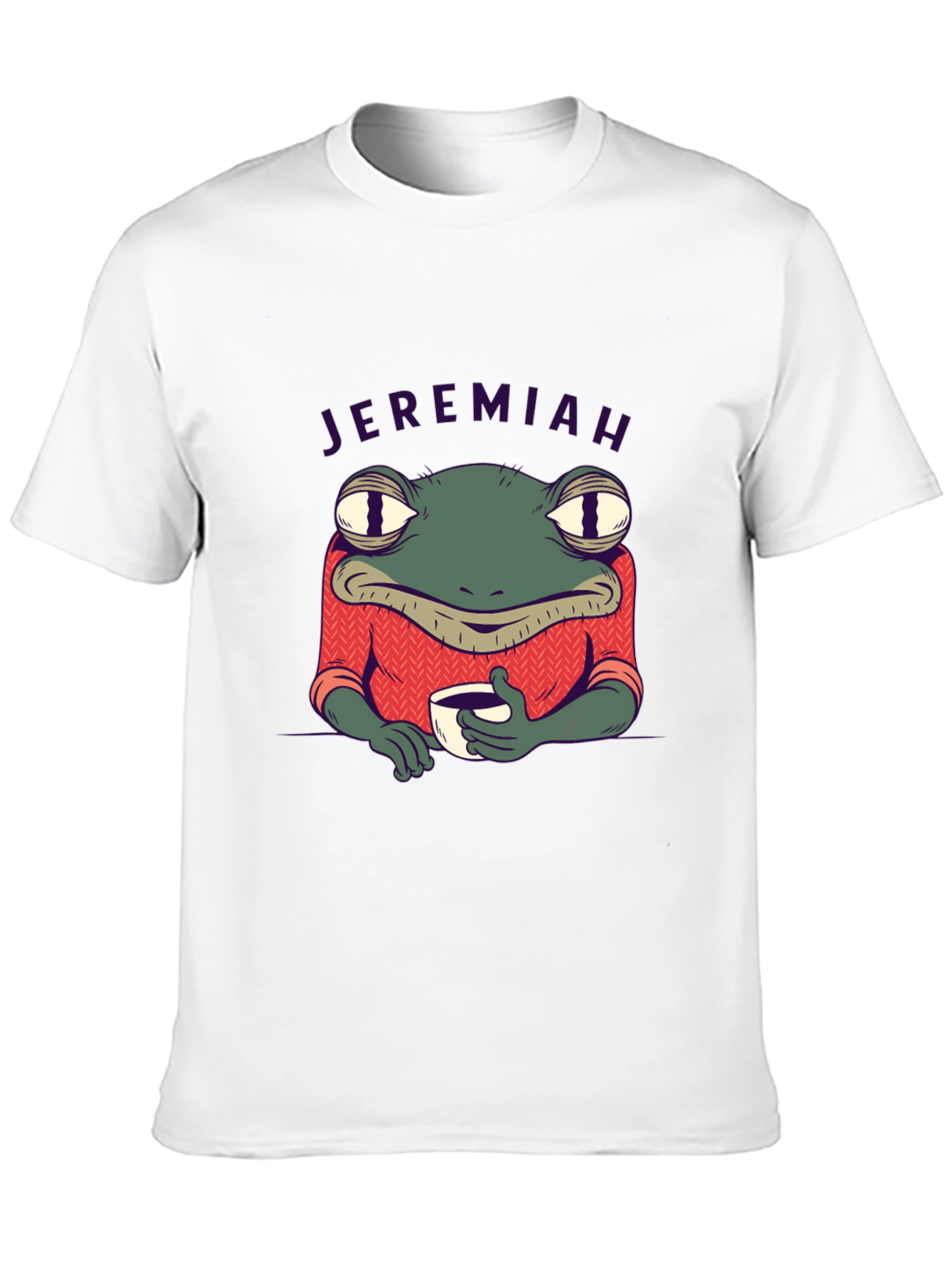 Jeremiah Frog Coffee T-Shirt - Black