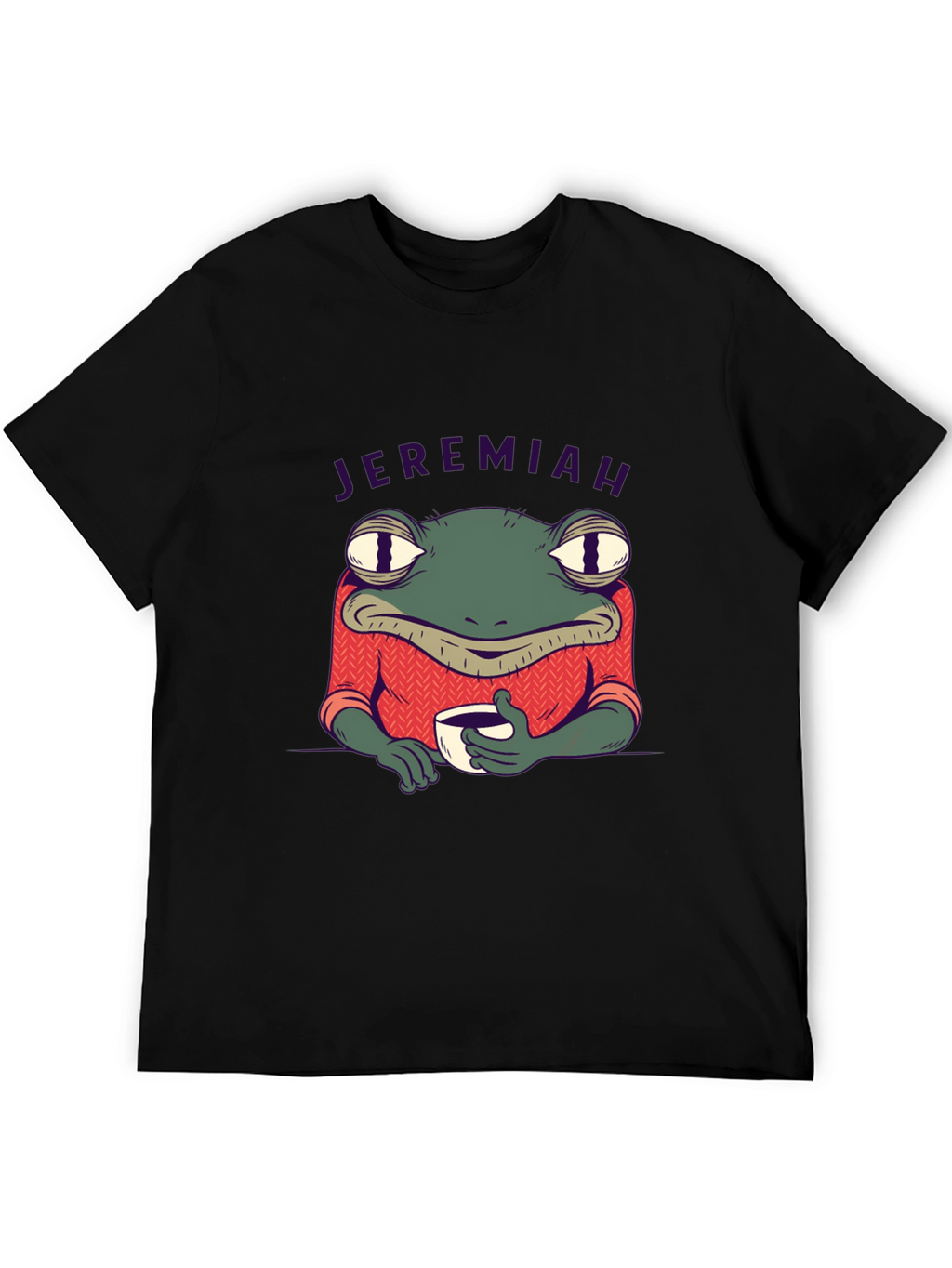 Jeremiah Frog Coffee T-Shirt - Black