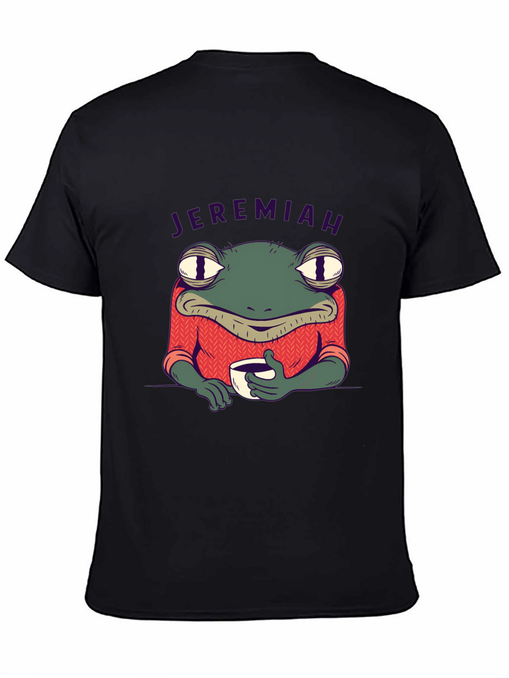 Jeremiah Frog Coffee T-Shirt - Black