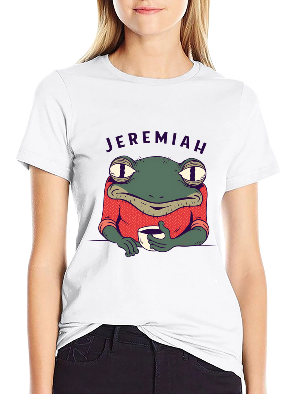 Jeremiah Frog Coffee T-Shirt - Black