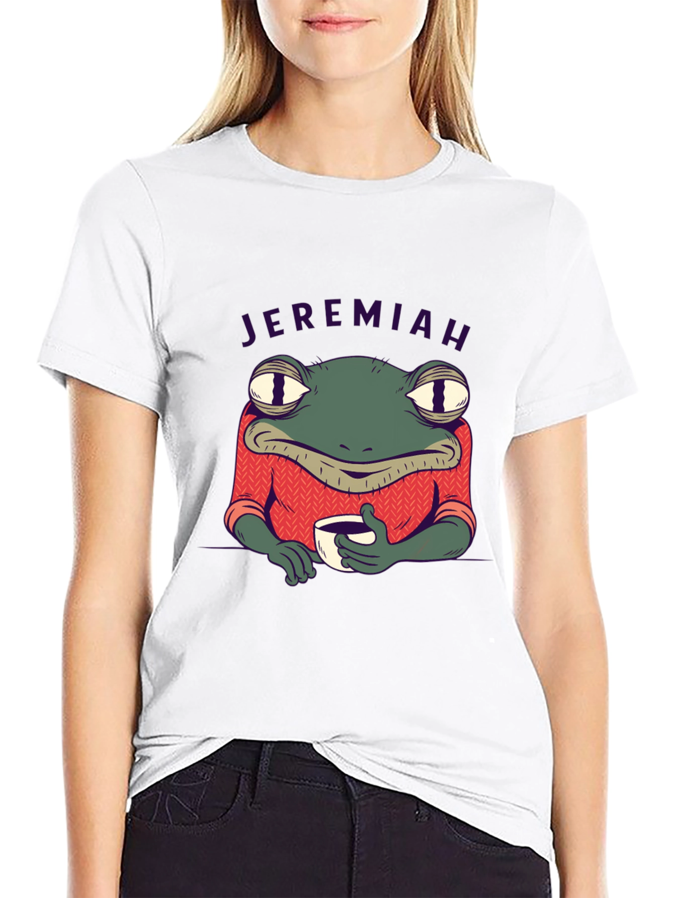 Jeremiah Frog Coffee T-Shirt - Black
