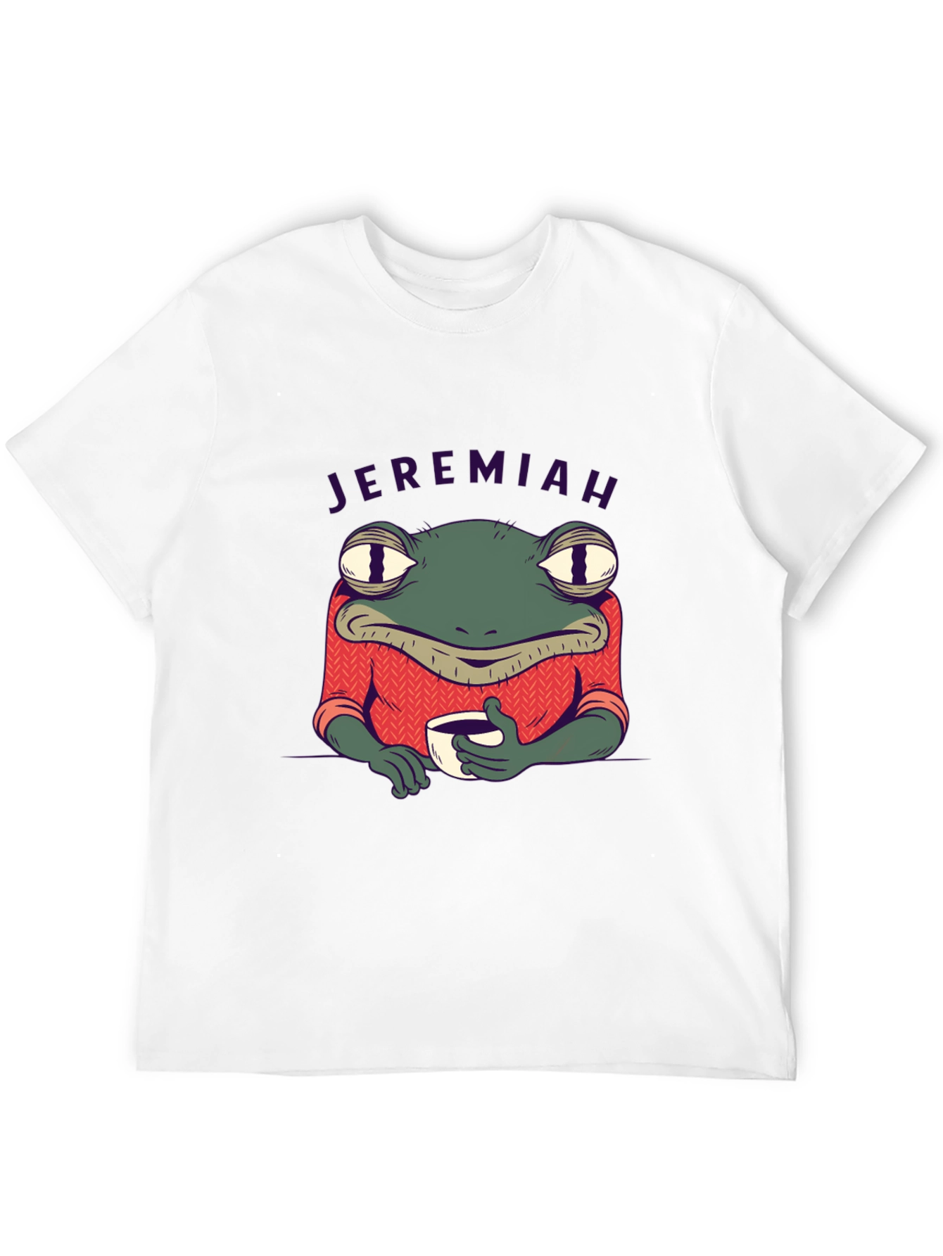 Jeremiah Frog Coffee T-Shirt - Black
