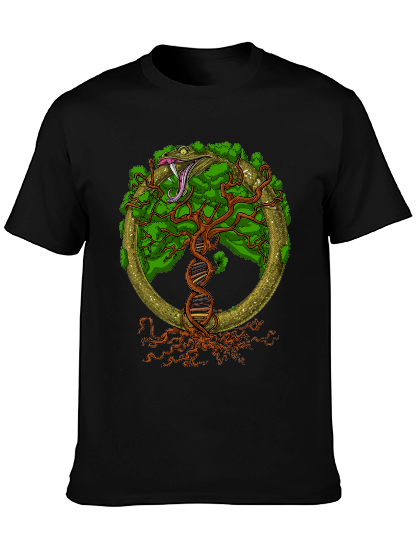 Ouroboros Tree of Life Graphic T-Shirt
