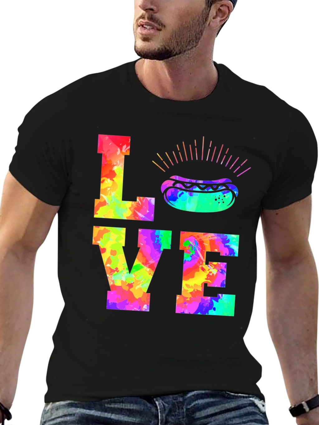 Love Hot Dogs Graphic T-Shirt