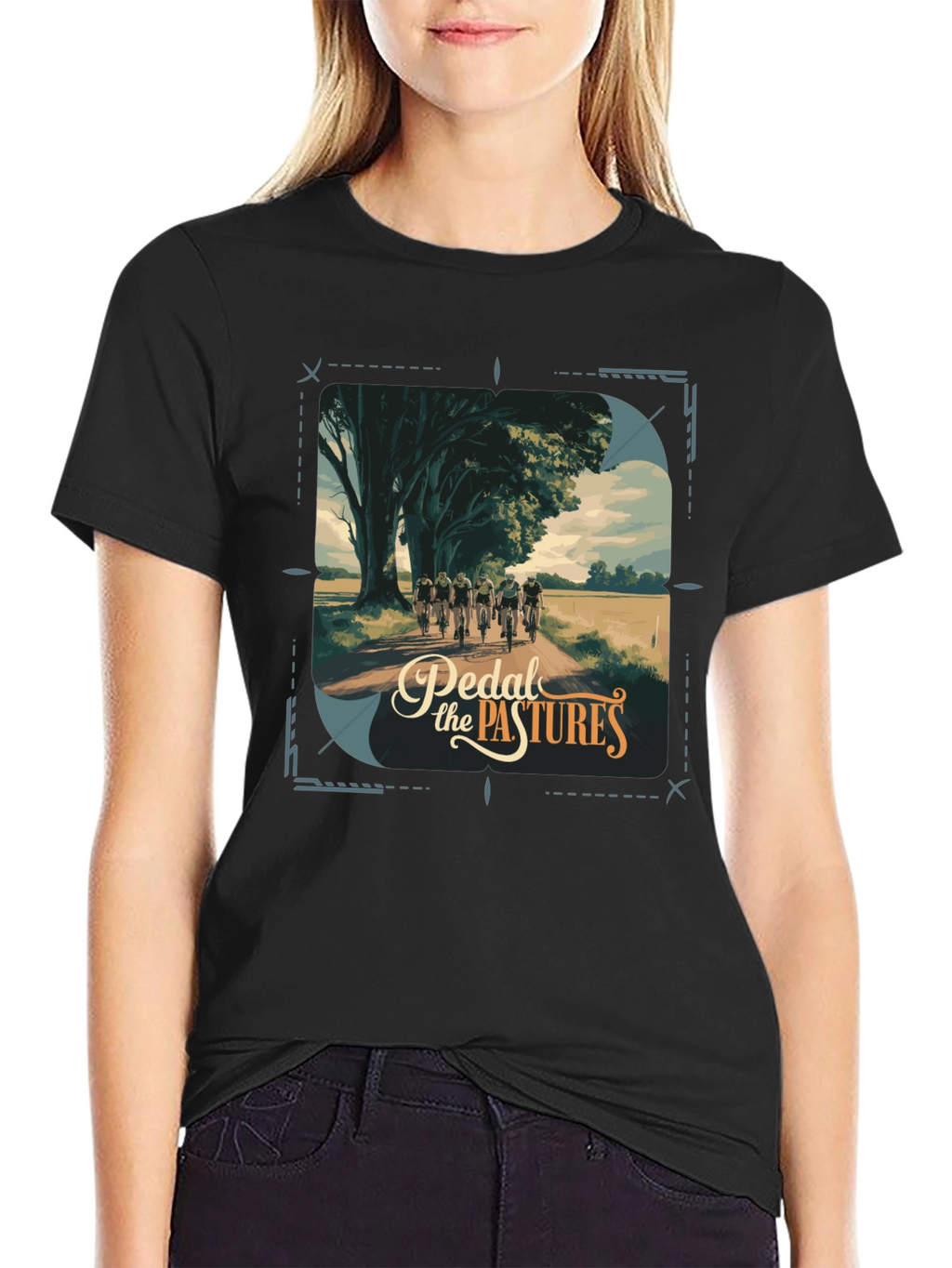 Pedal the Pastures Graphic T-Shirt