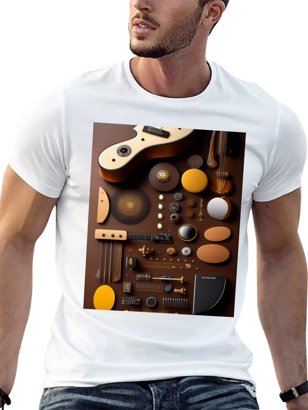 Abstract Music Instrument T-Shirt