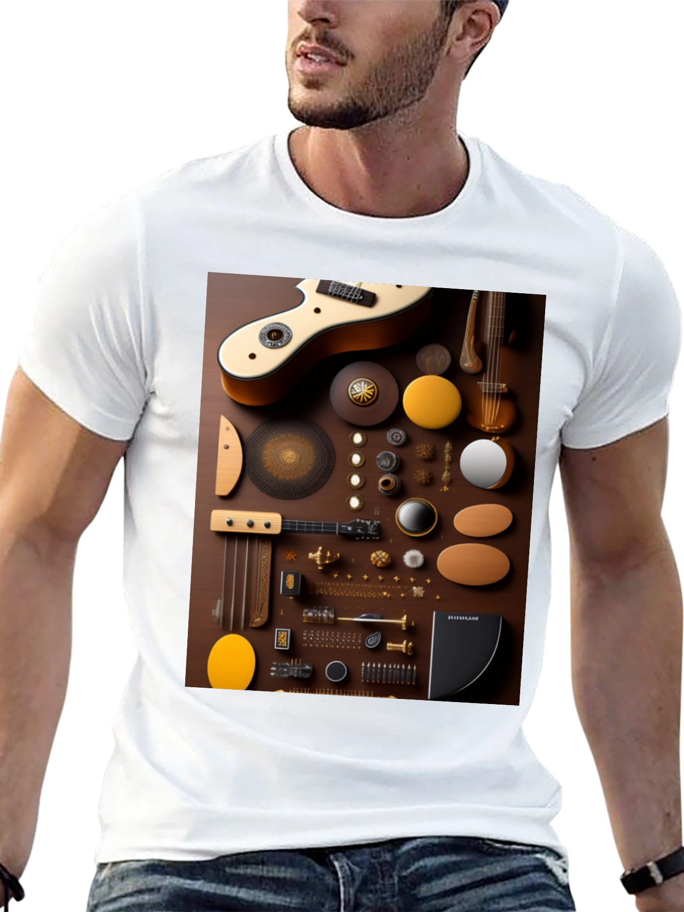 Abstract Music Instrument T-Shirt