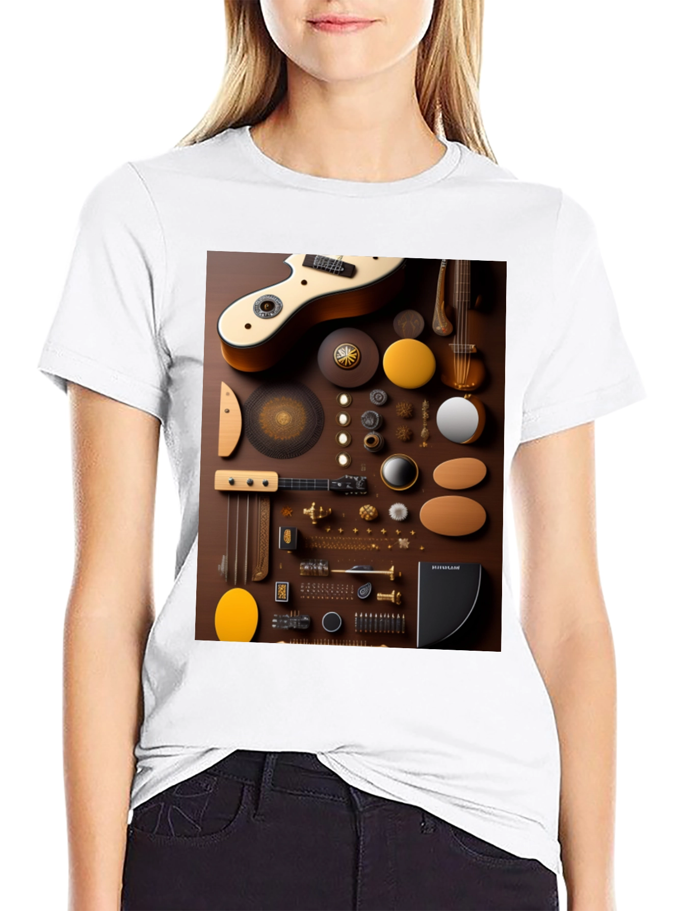 Abstract Music Instrument T-Shirt