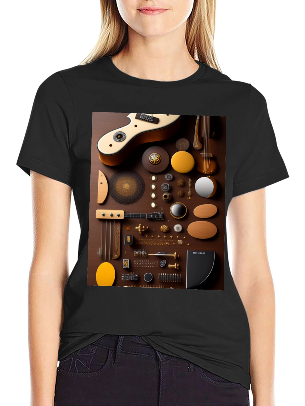 Abstract Music Instrument T-Shirt