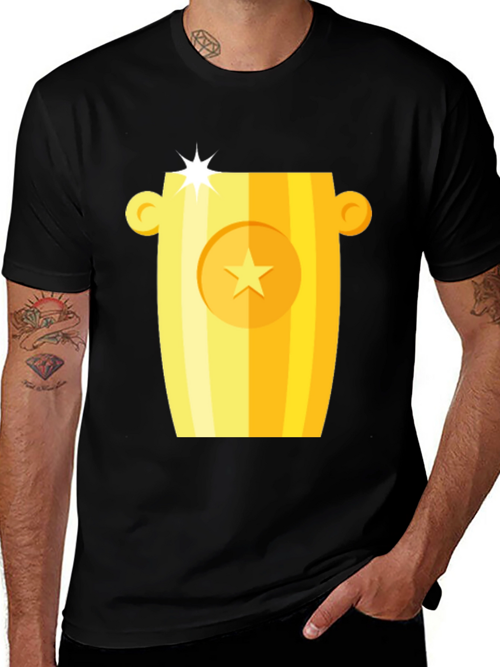 Golden Trophy Graphic T-Shirt
