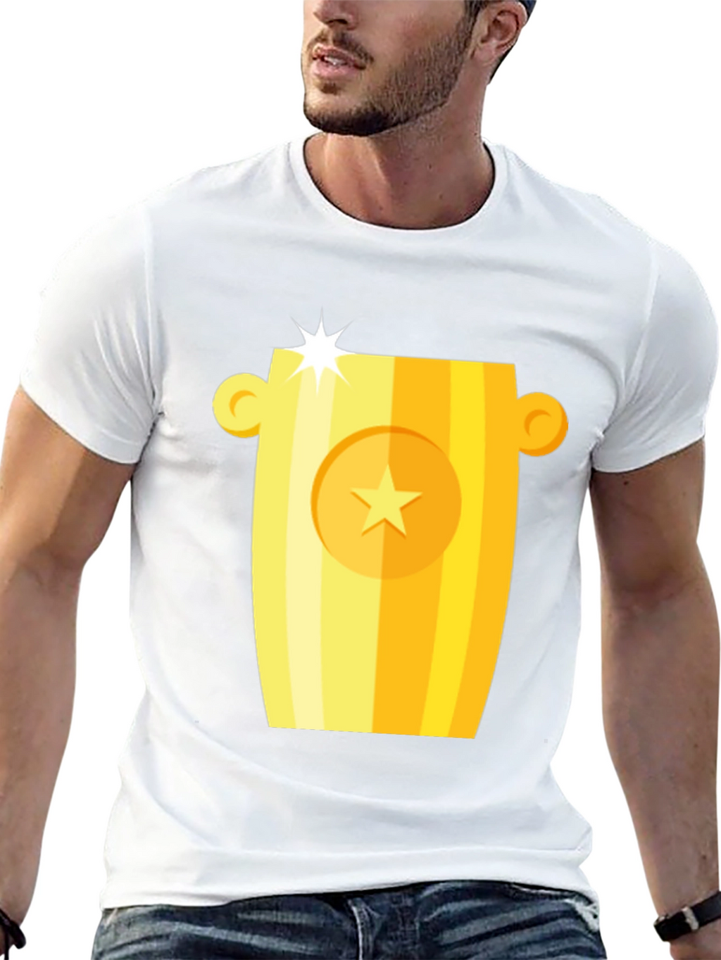 Golden Trophy Graphic T-Shirt