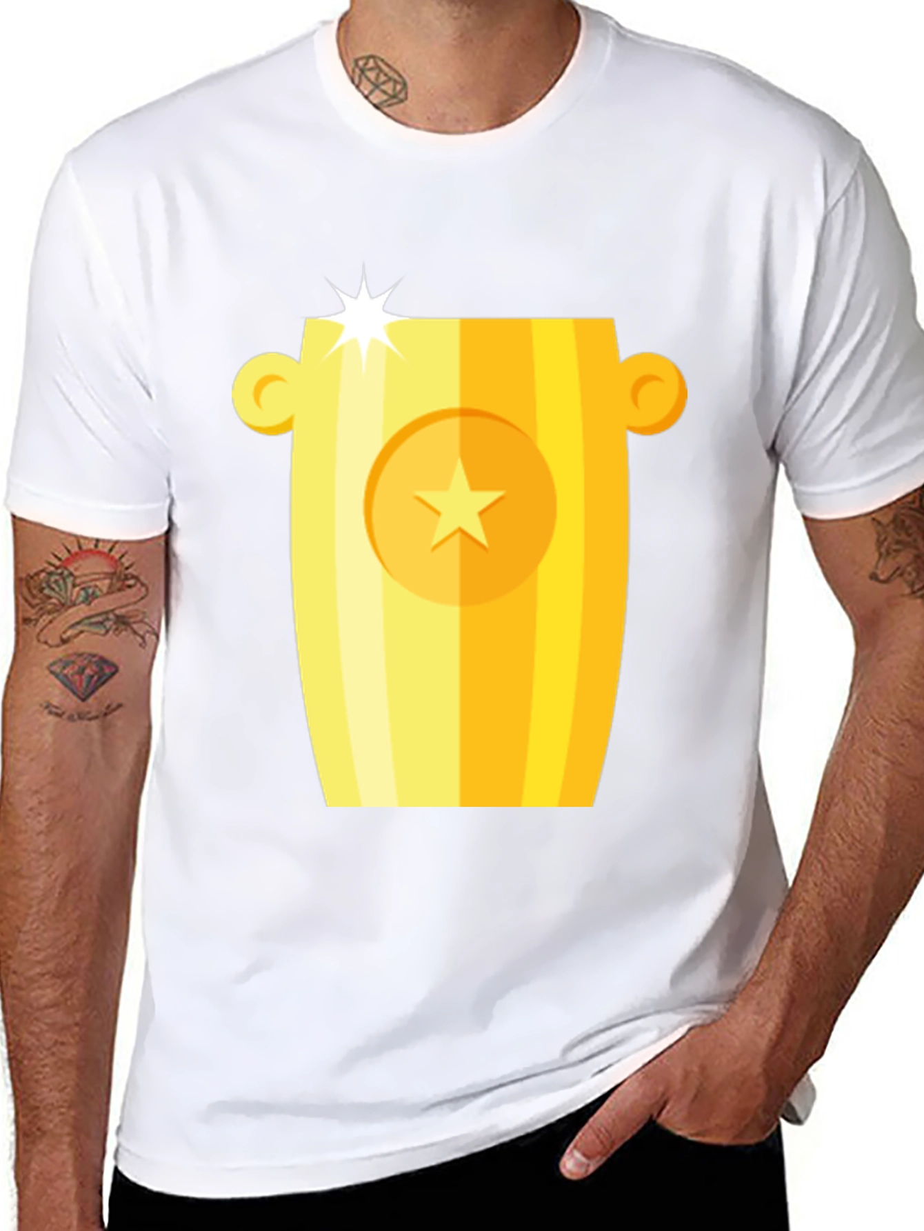 Golden Trophy Graphic T-Shirt