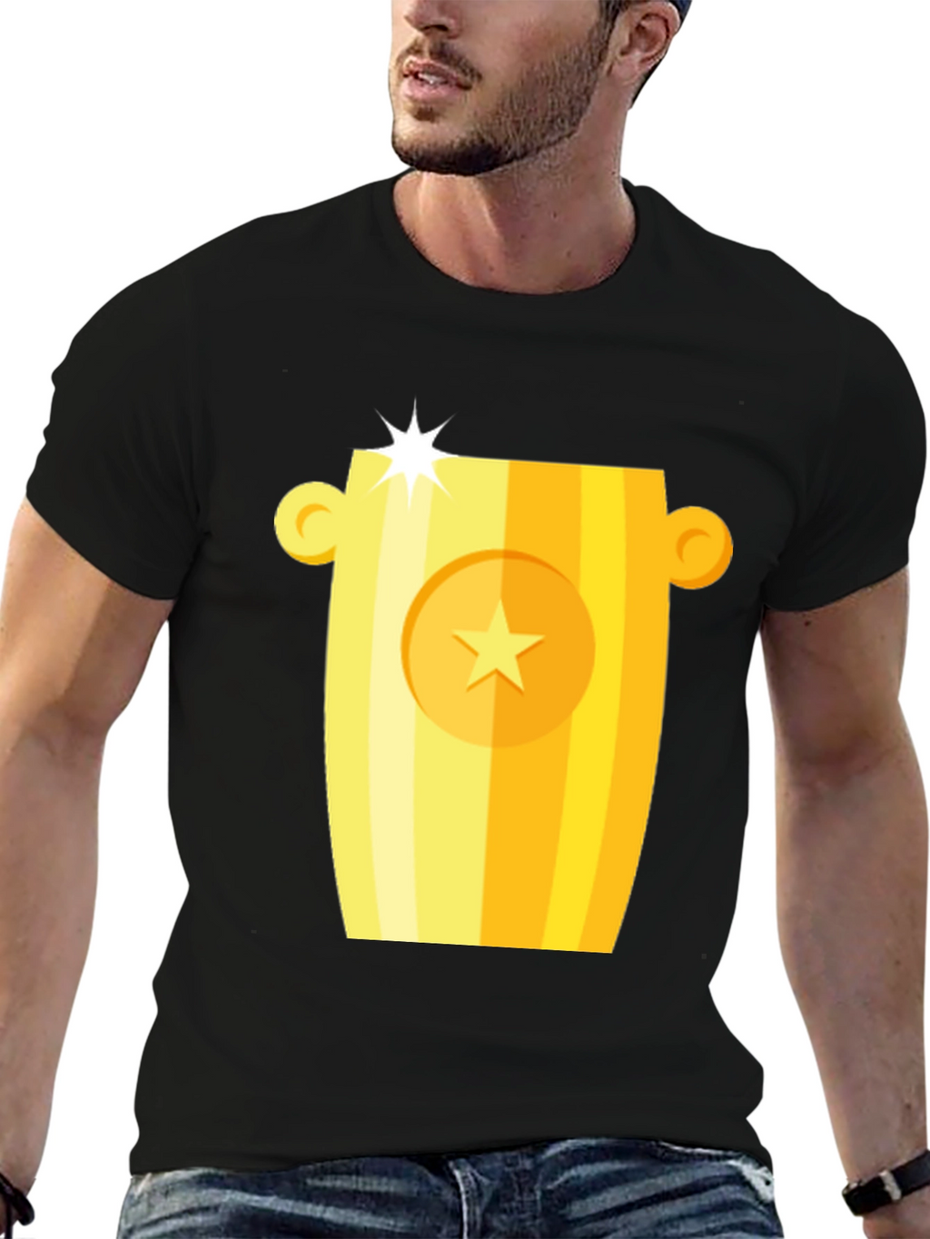 Golden Trophy Graphic T-Shirt