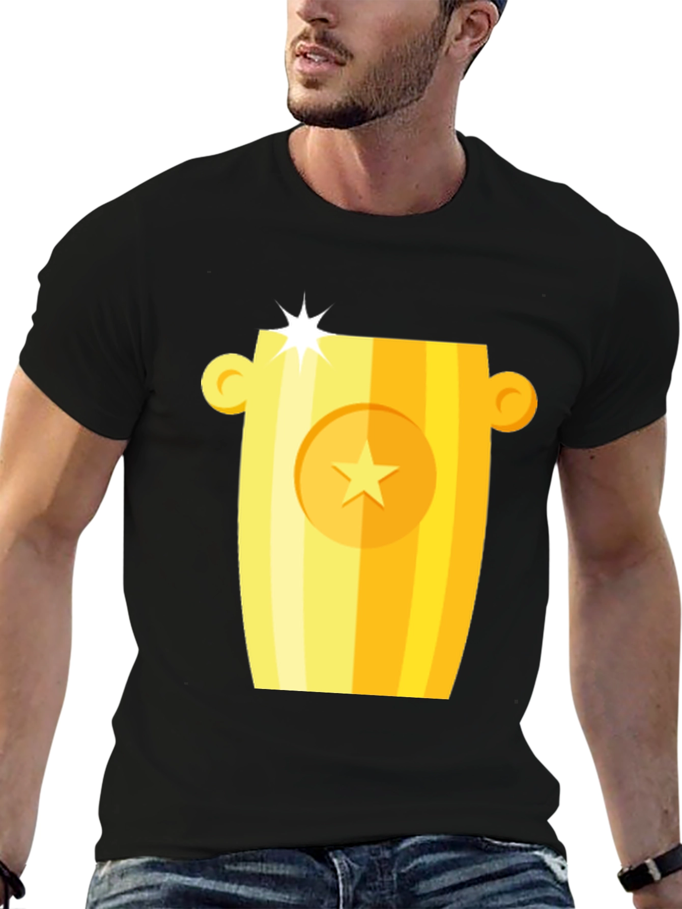 Golden Trophy Graphic T-Shirt