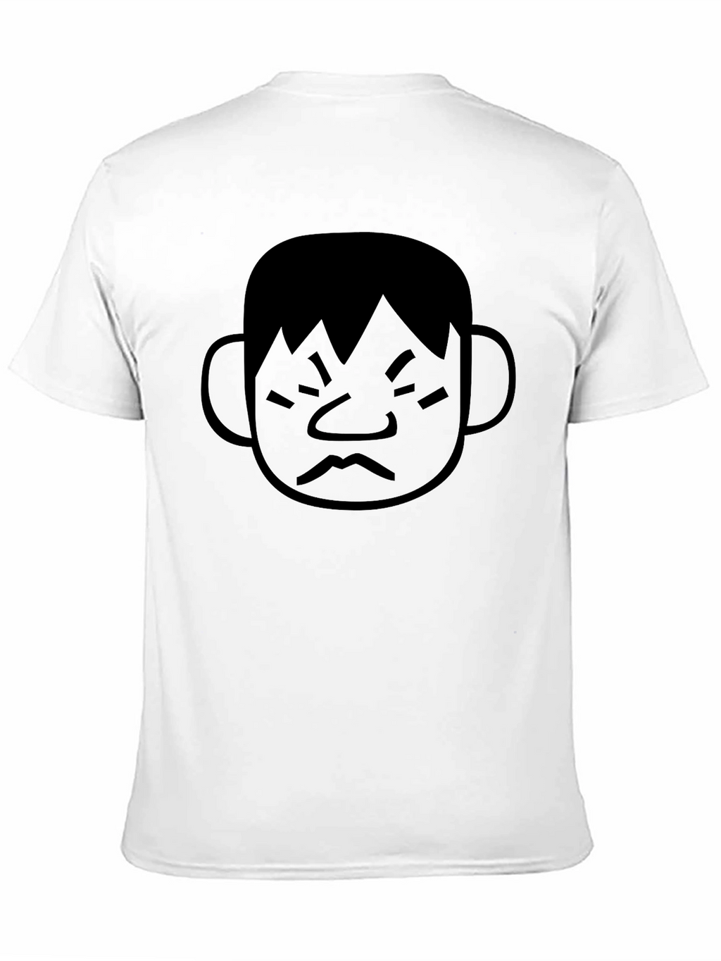 Grumpy Face Graphic Tee - Black