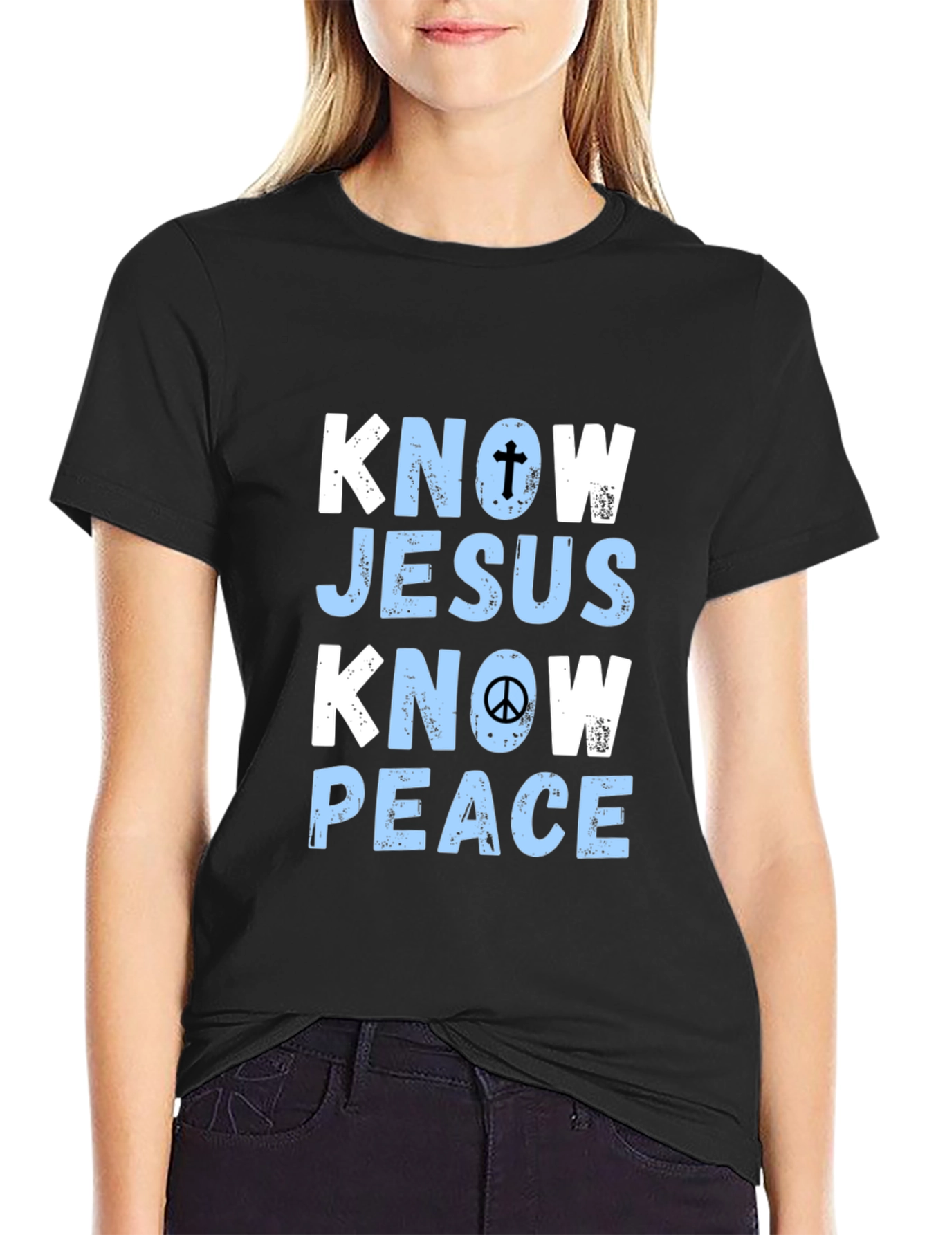 Know Jesus Know Peace Graphic Tee