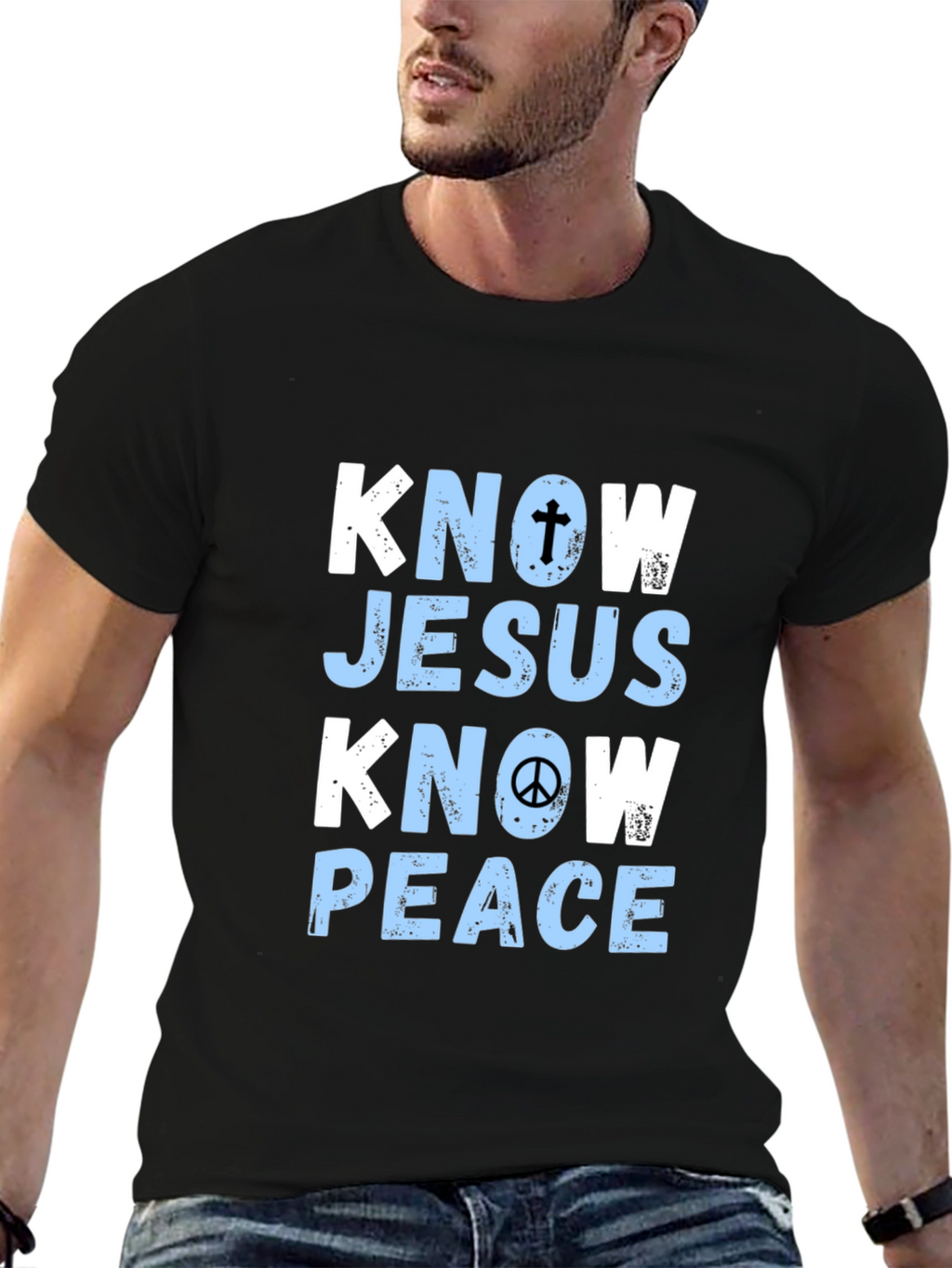Know Jesus Know Peace Graphic Tee