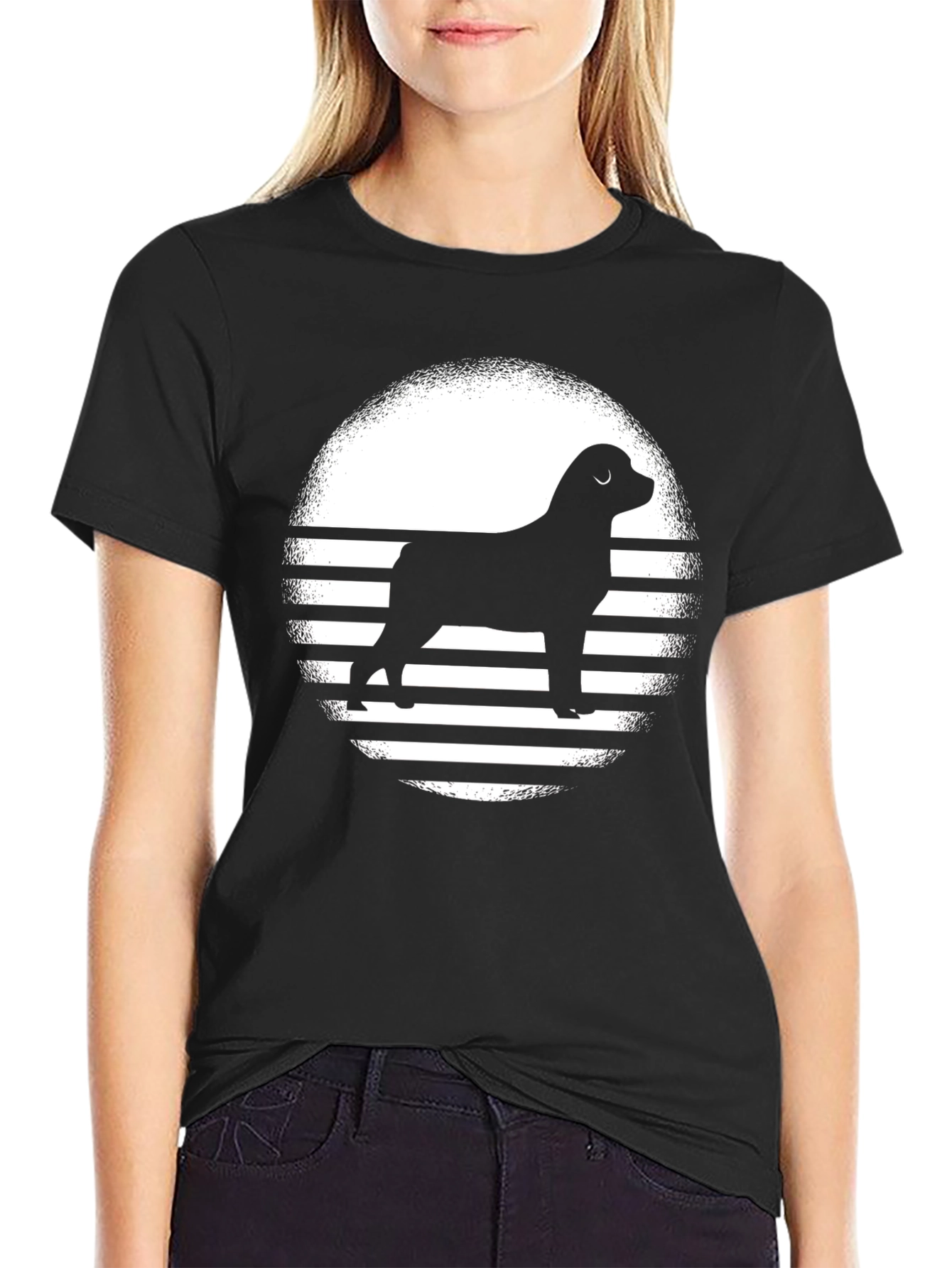 Rottweiler Sunset Graphic Tee