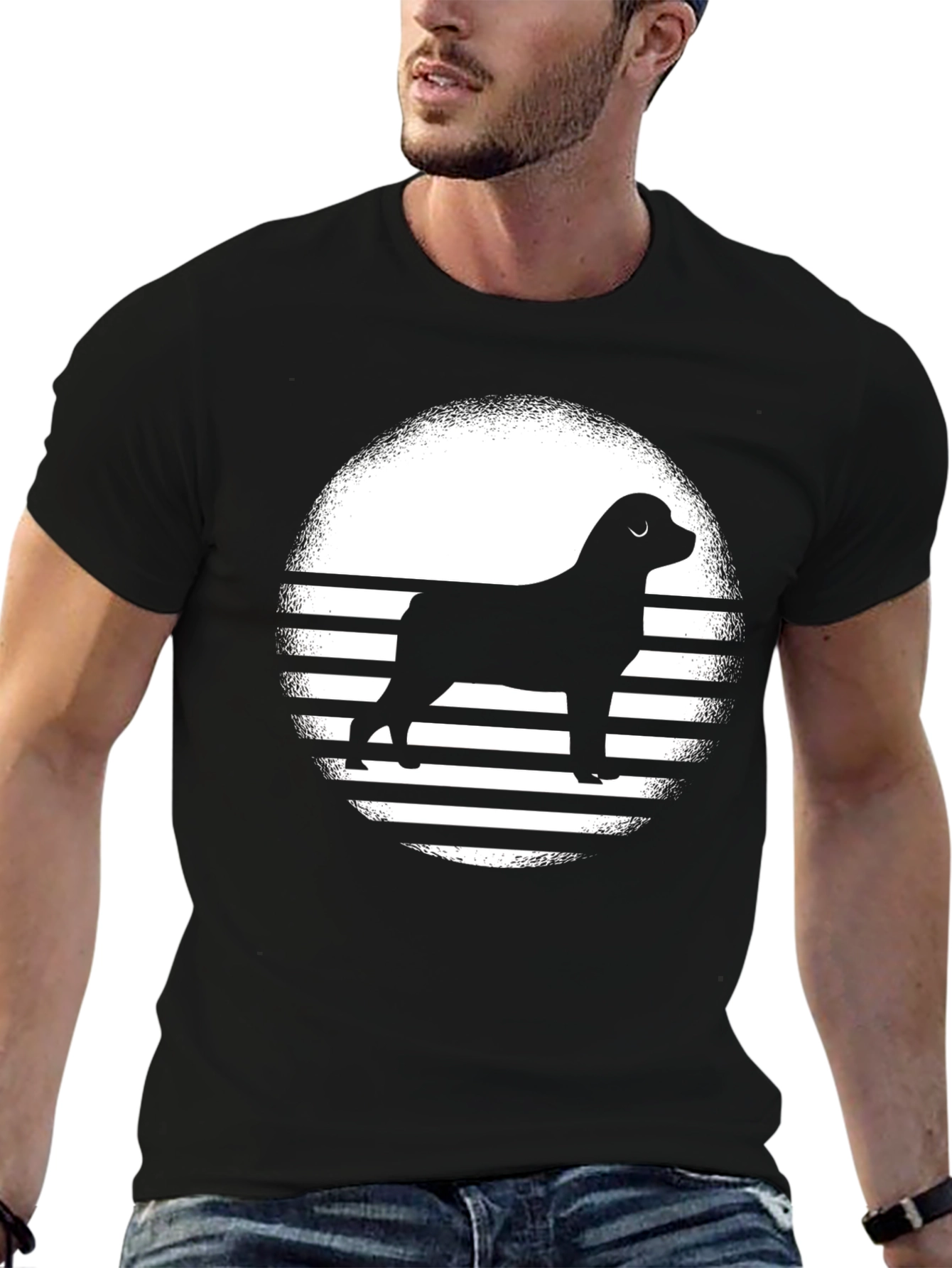 Rottweiler Sunset Graphic Tee