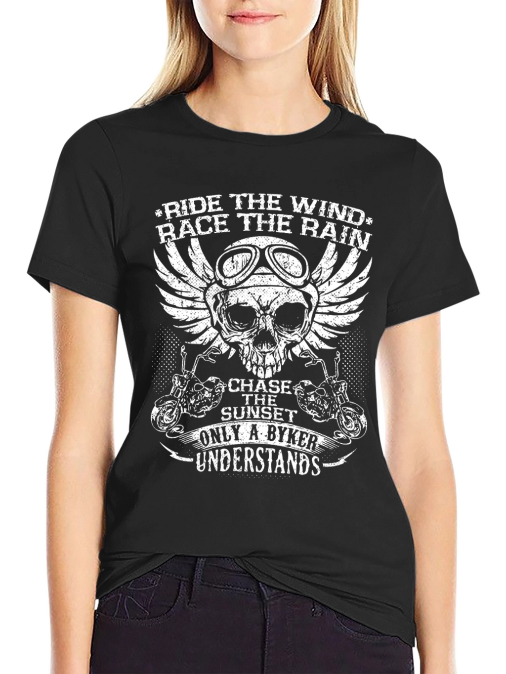 Ride the Wind Biker Graphic T-Shirt