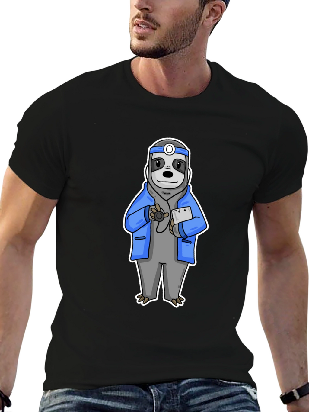 Sloth Doctor Graphic T-Shirt