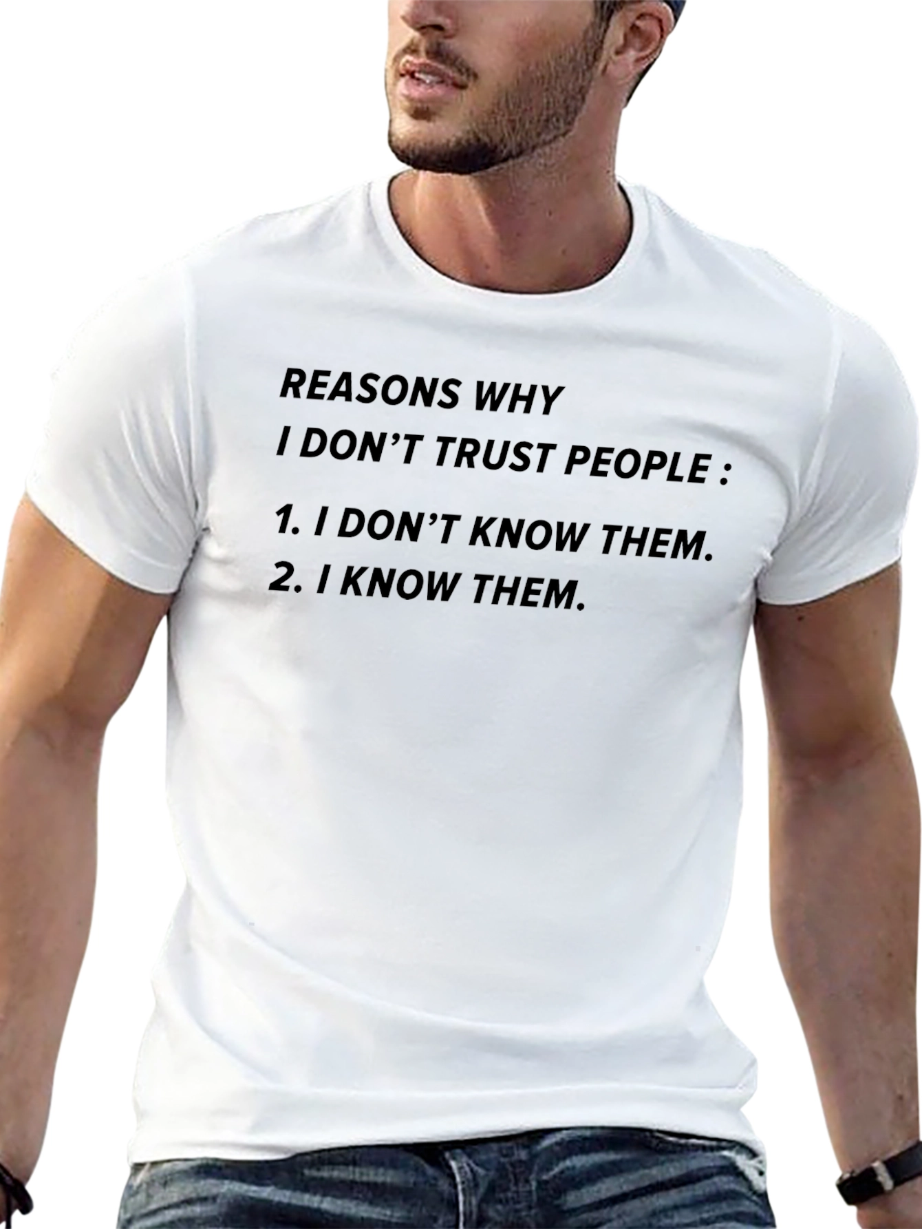 Reasons Why Funny Sarcastic Graphic Tee - Black