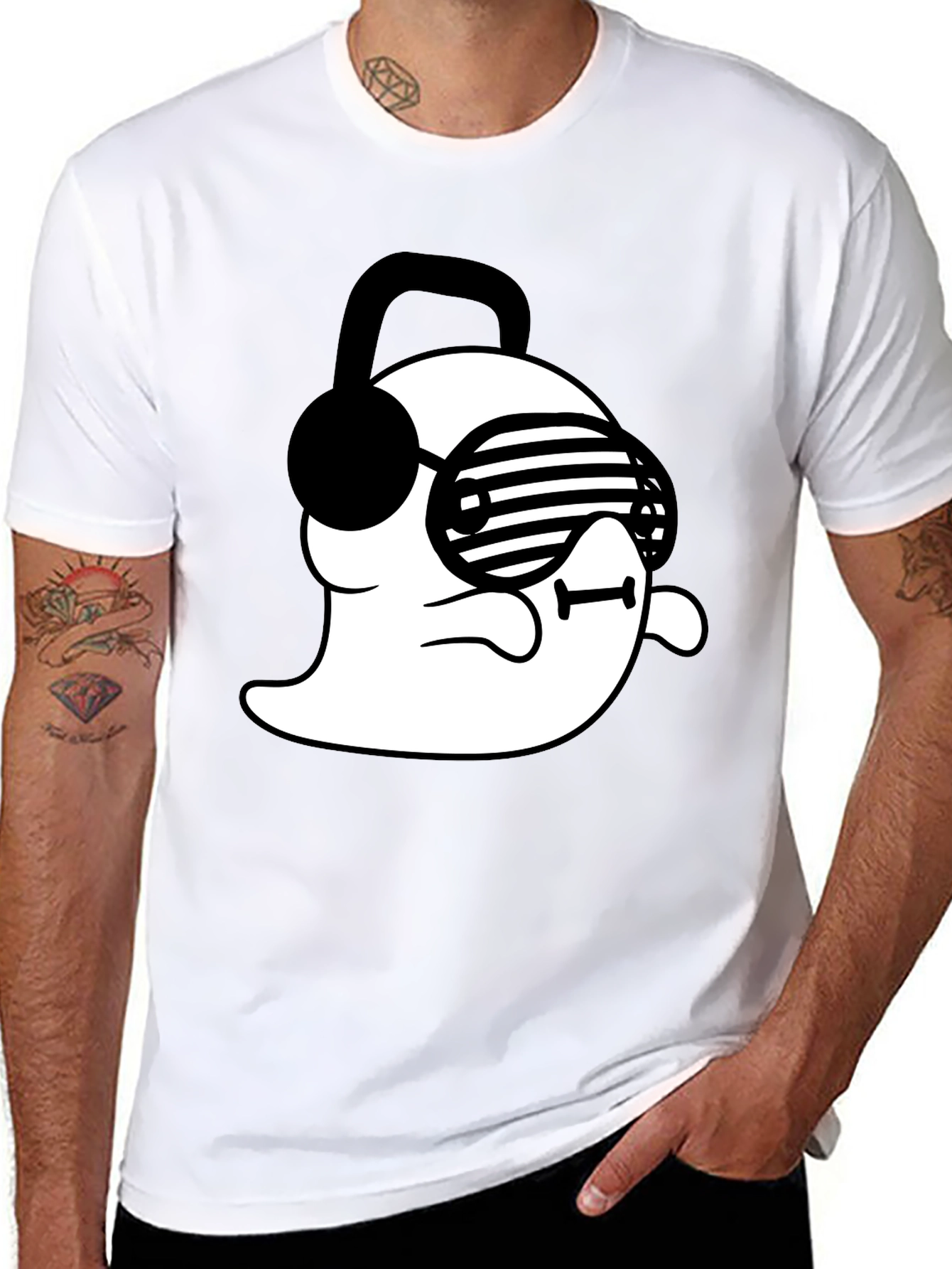 Ghost DJ Graphic Tee - Cool & Casual Style