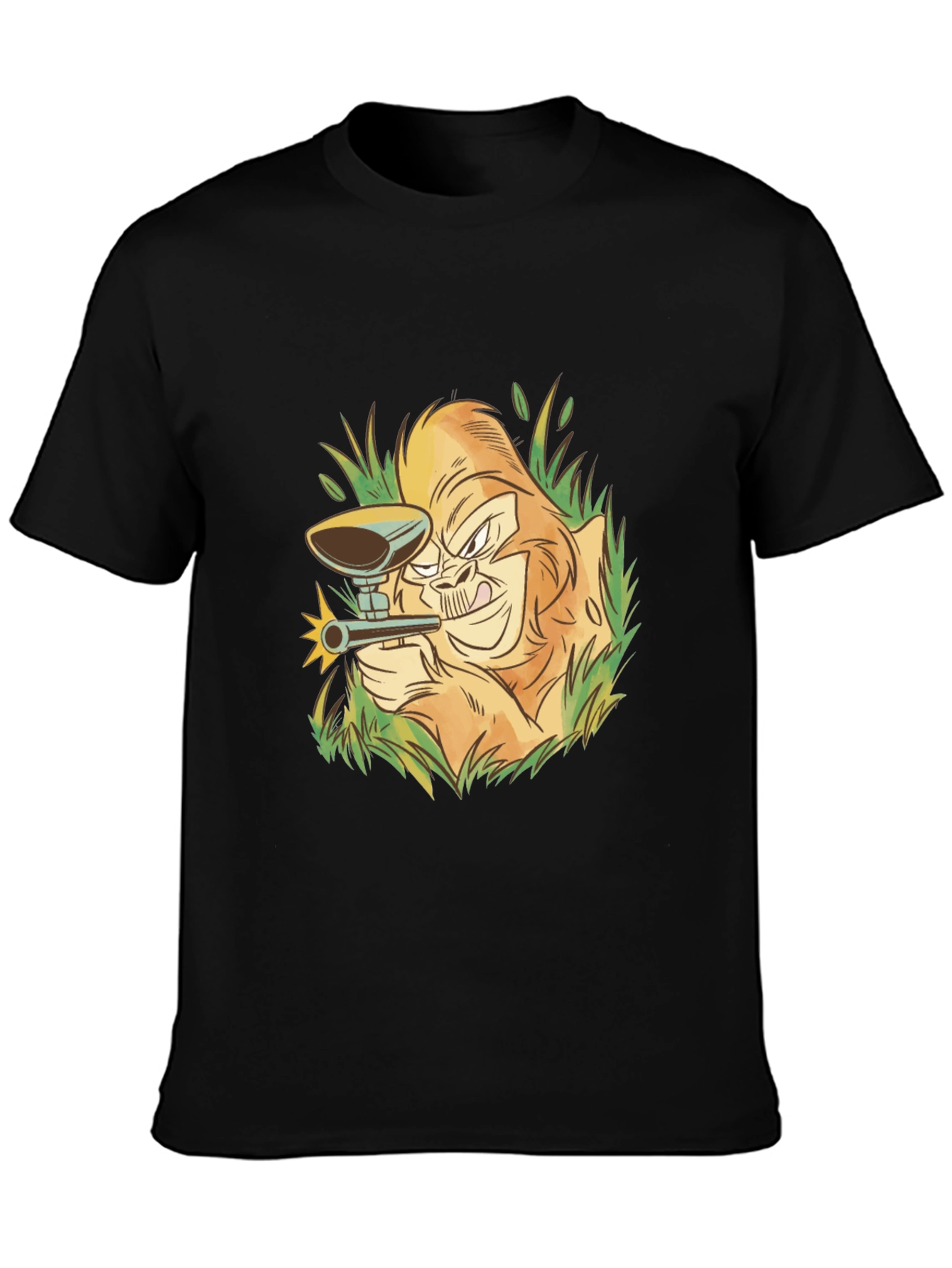 Gorilla Paintball T-Shirt - Black Cotton Tee